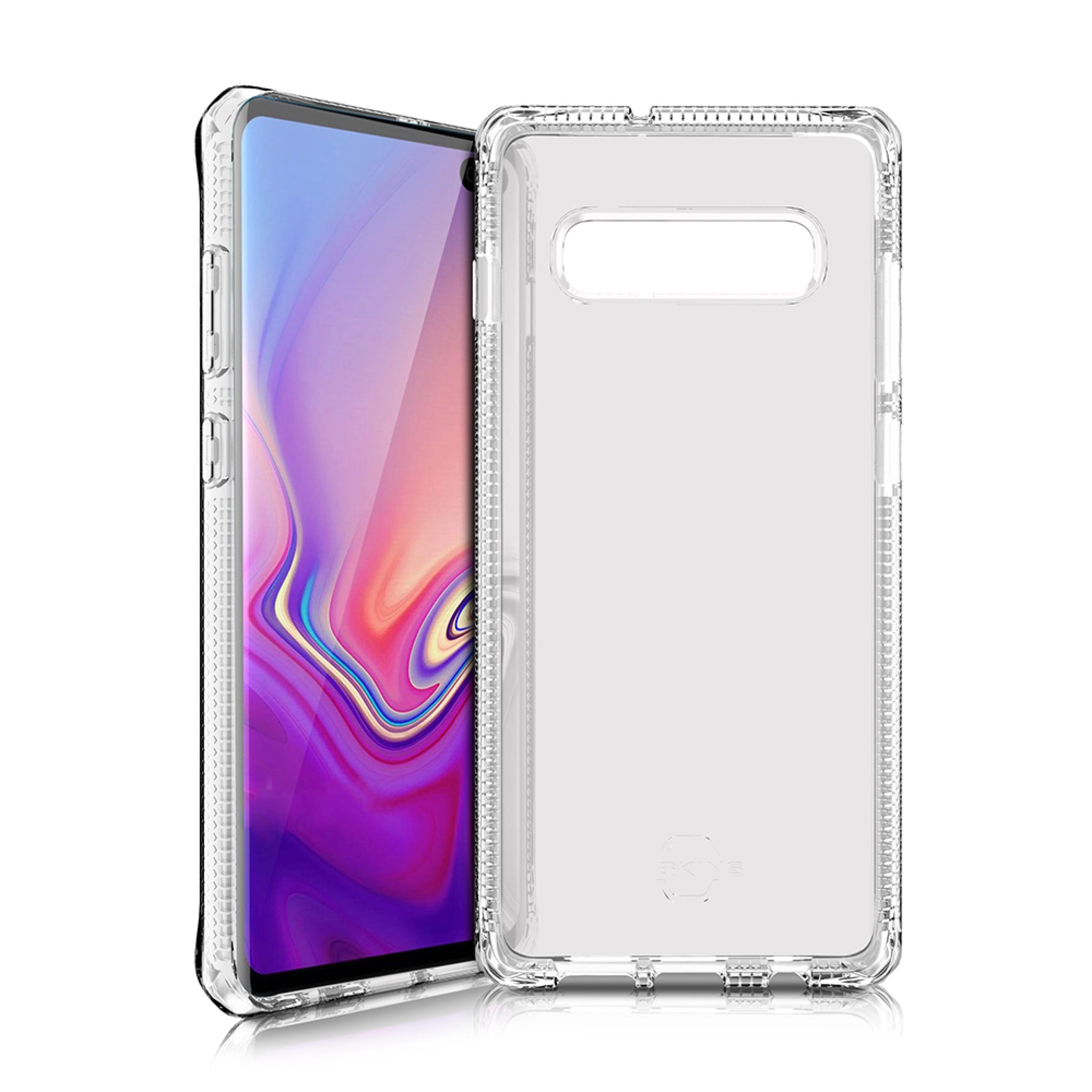 ITSKINS SPECTRUM CLEAR cover for Samsung Galaxy S10+®. Transparent