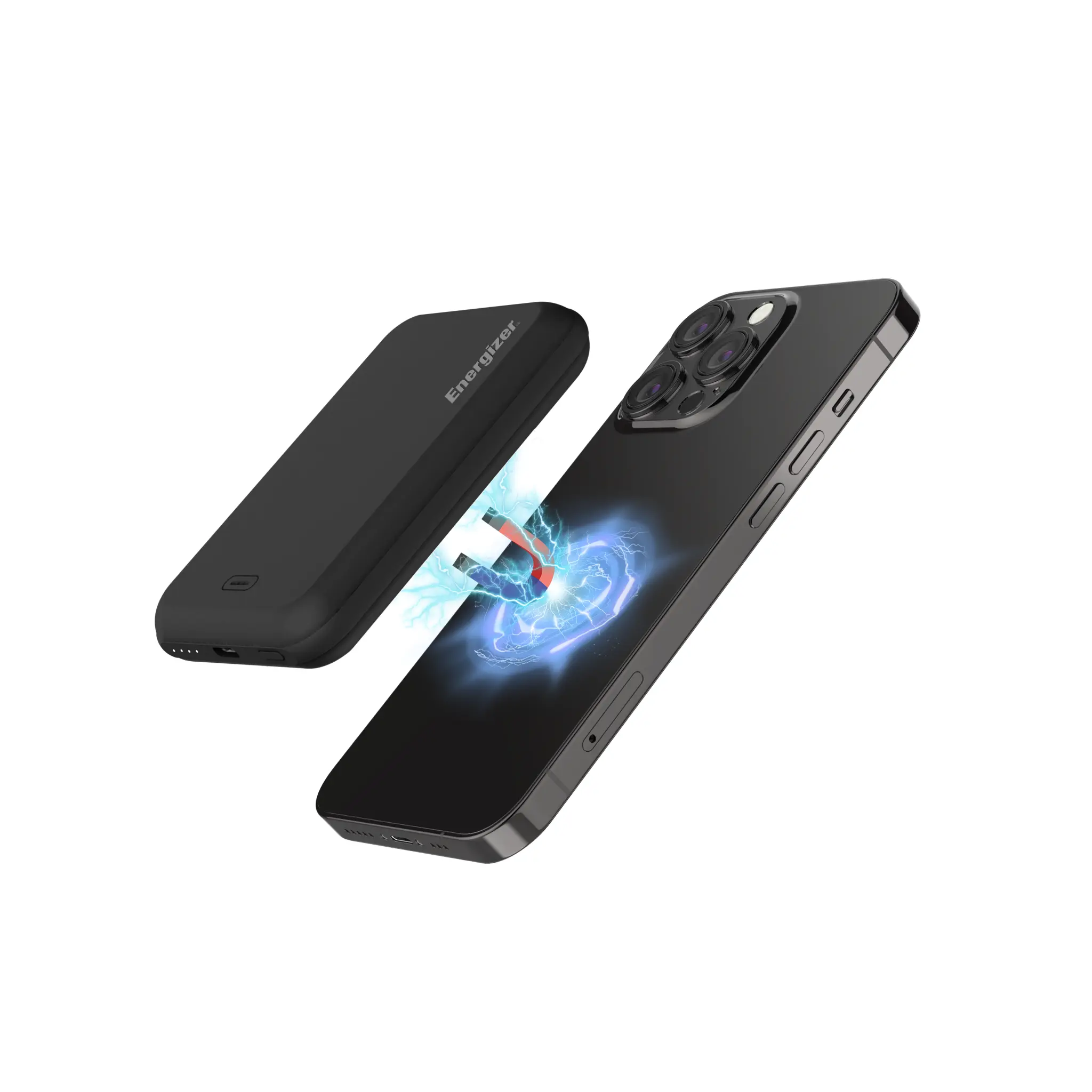 Energizer 15W Magnetic Wireless Power Bank. Black
