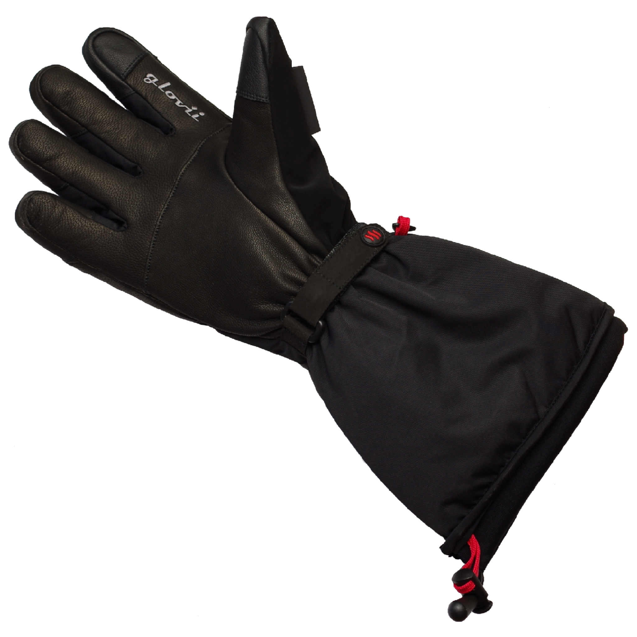 Glovii Heated Ski Gloves with touch XL. Black