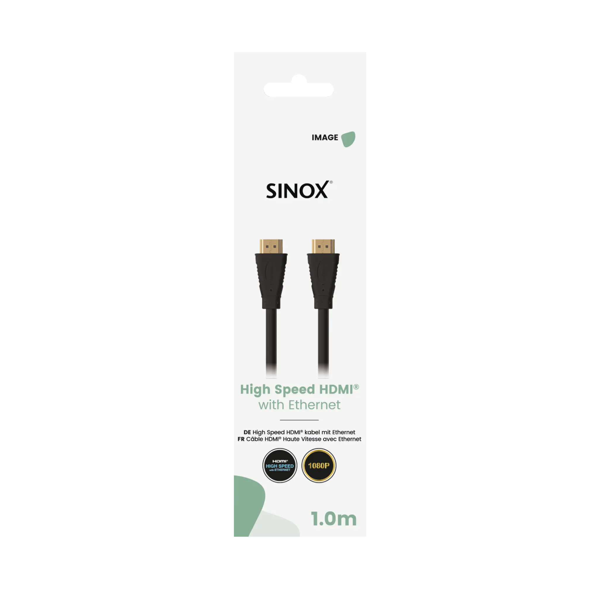 Sinox HDMI™ Cable 4K30Hz+E. 1m. Black