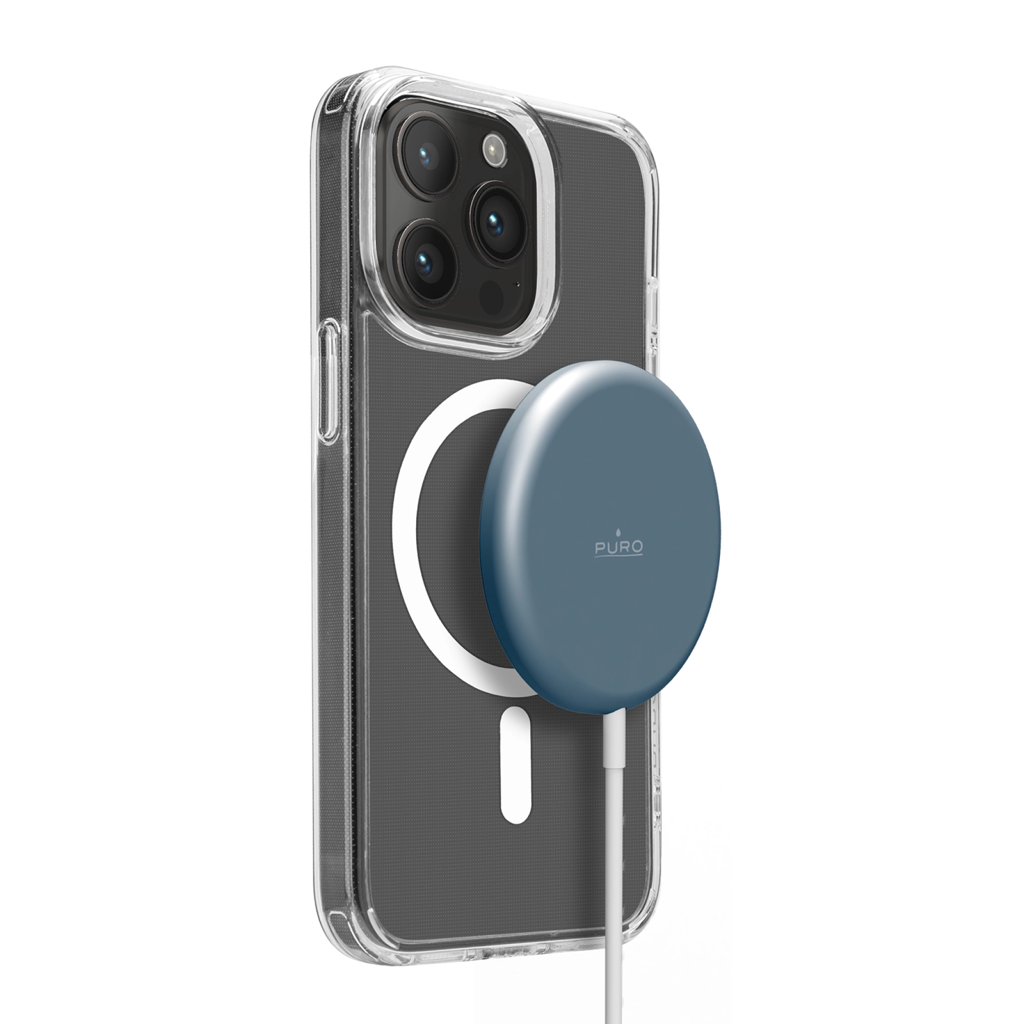 PURO Magnetic Charger USB-C MagSafe. Blue