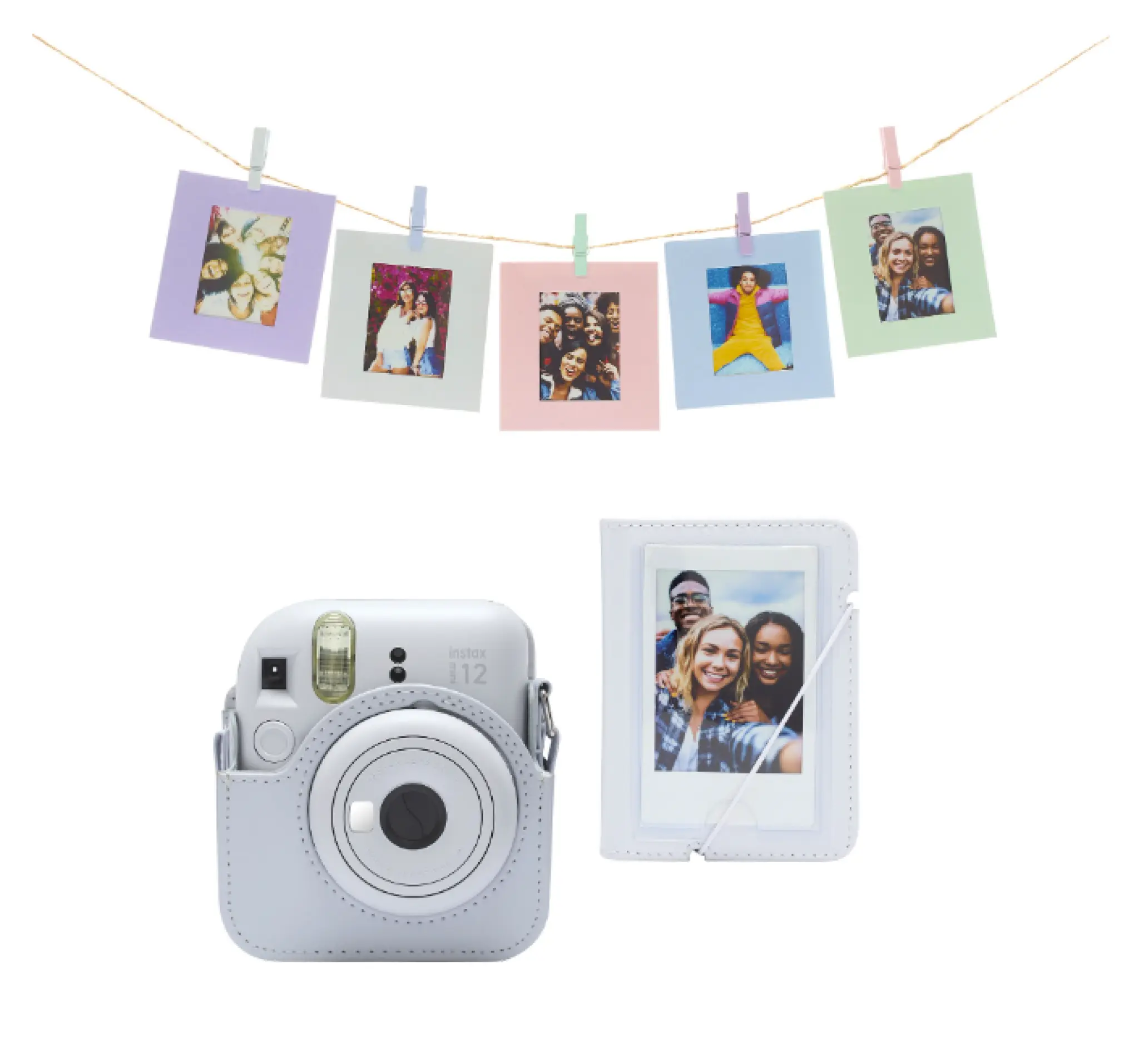 INSTAX Mini 12 Accessory Kit. Clay White