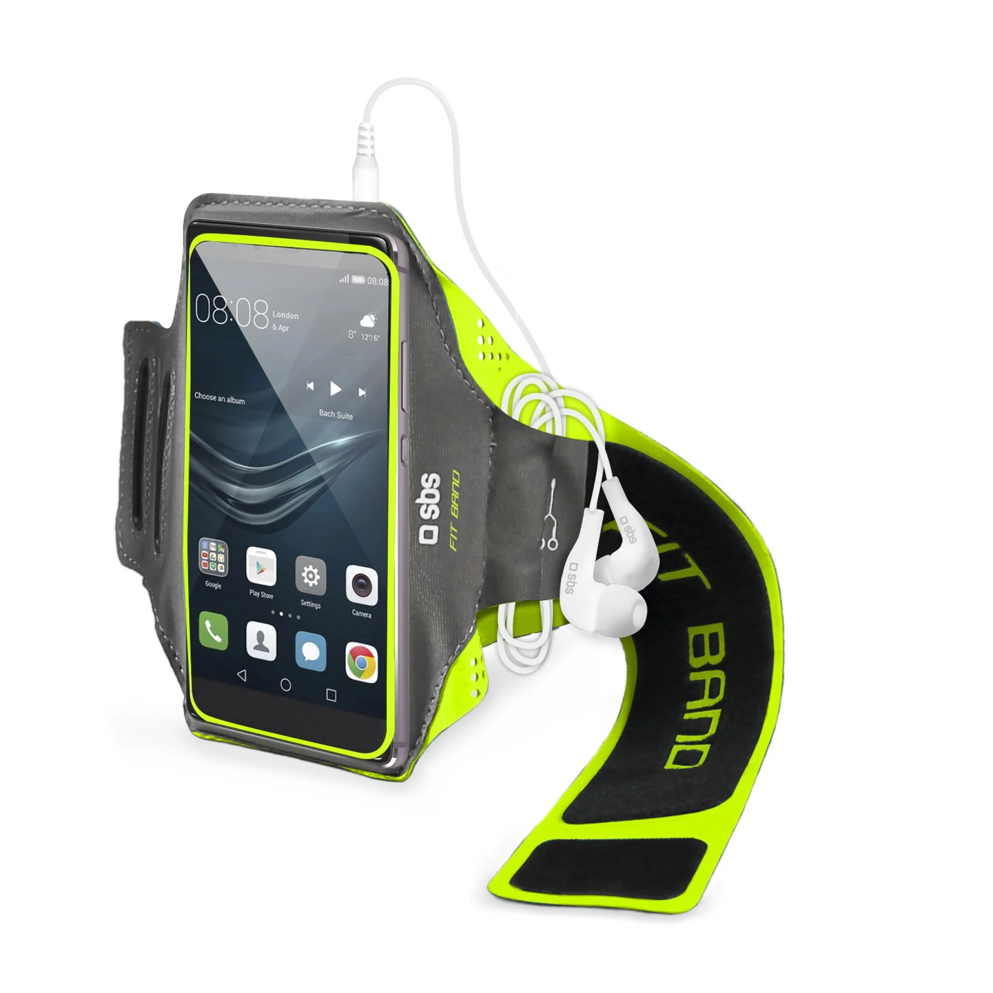 SBS XXL Arm Phone Holder for Sports. Black/green