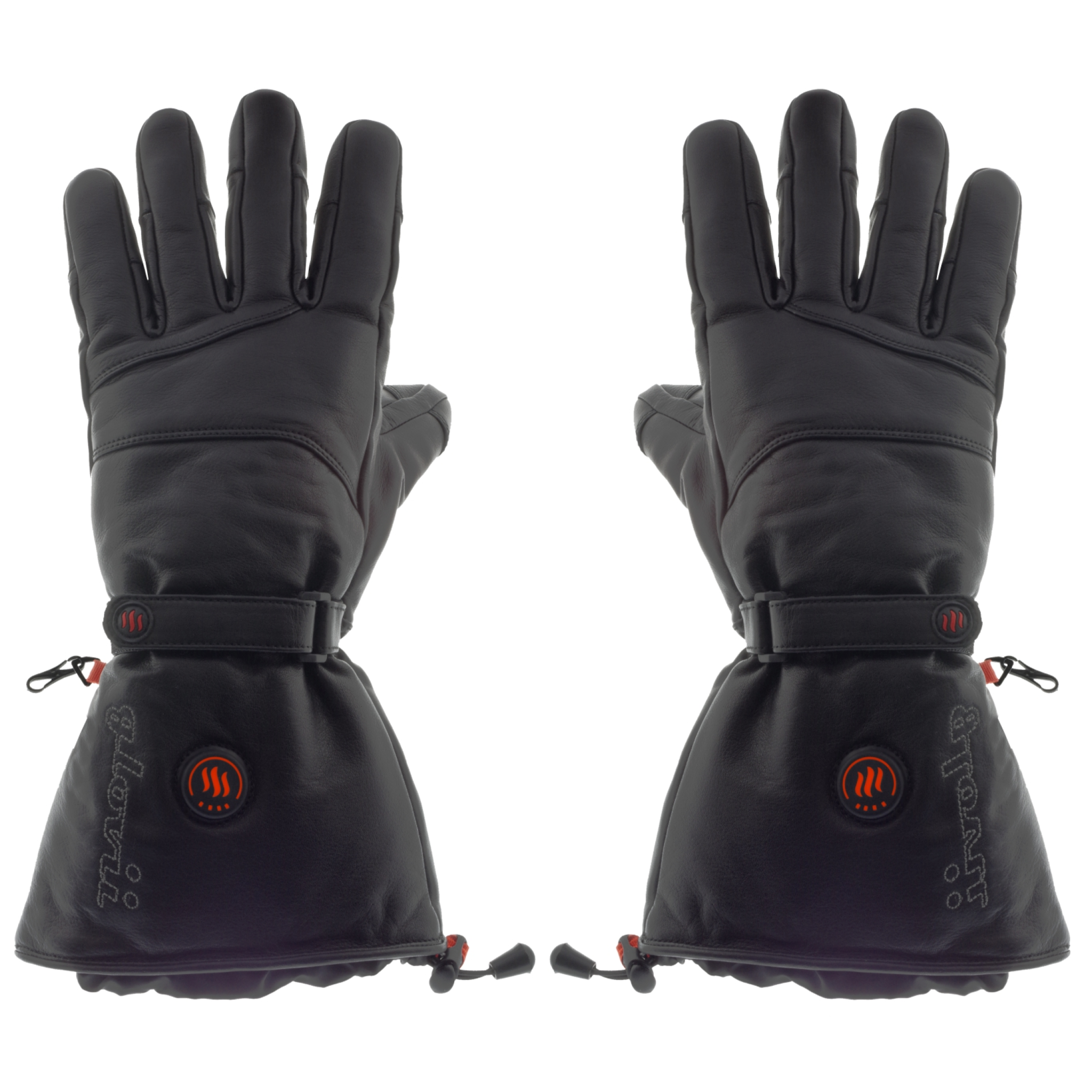Glovii Heated Leather Ski Gloves XL. Black