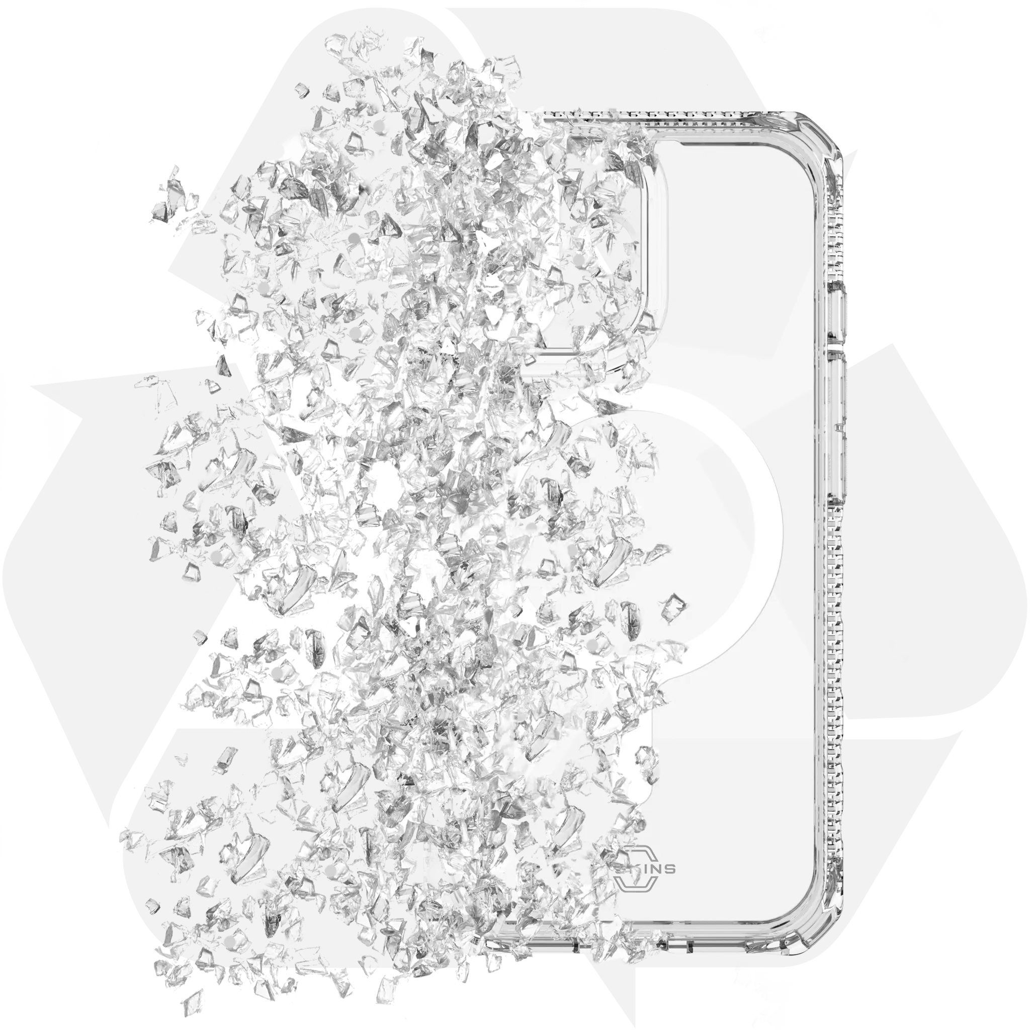 ITSKINS HYBRID MAGSAFE CLEAR cover for iPhone 17®. Transparent