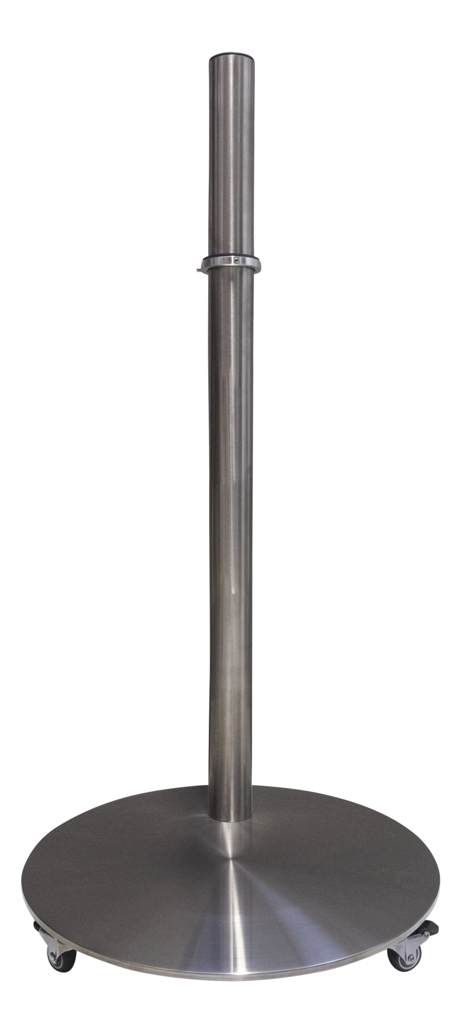 Sinox StandView TV Floor Mount with wheels and rotatable top. 26"-65". Alu finish
