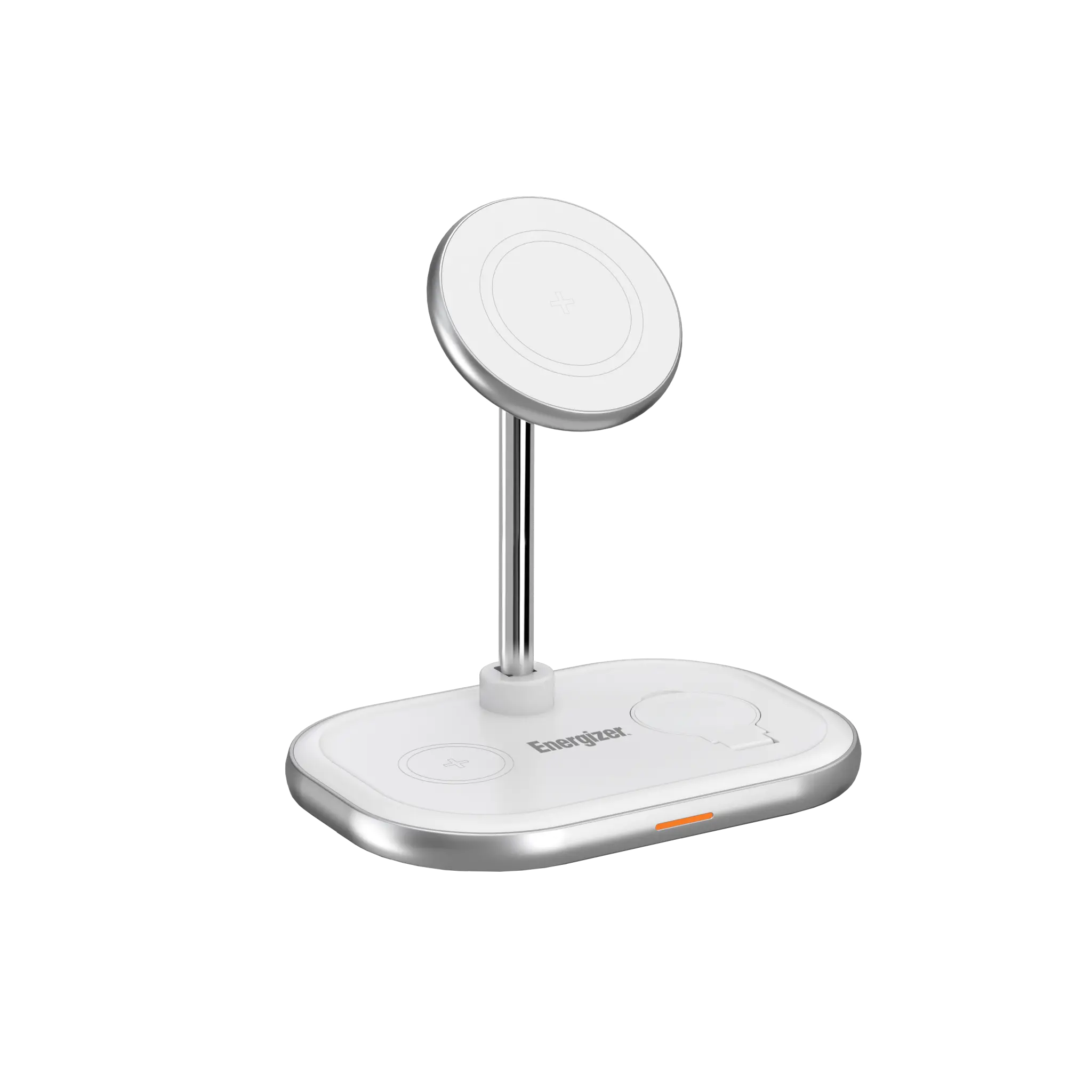 Energizer 3-in-1 Wireless Charger with 15W Fast Charging. White
