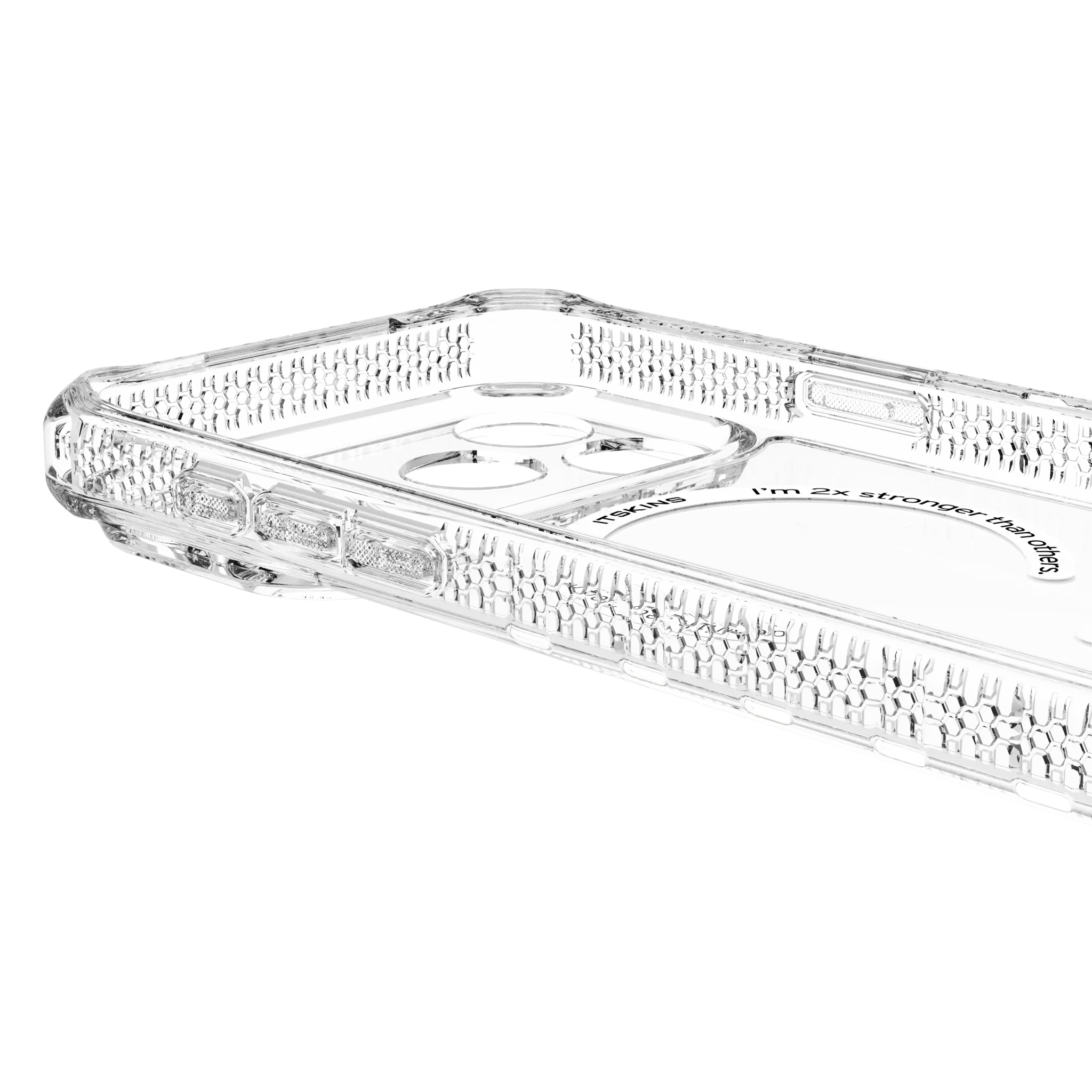 ITSKINS HYBRID MAGSAFE CLEAR cover for iPhone 17 Pro®. Transparent