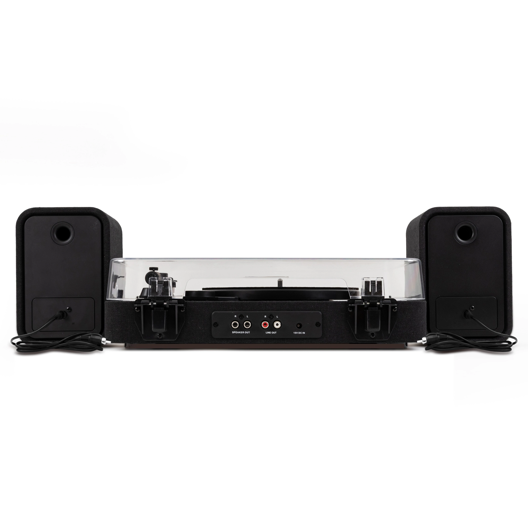 Marley Revolution Turntable and Speakers. Black