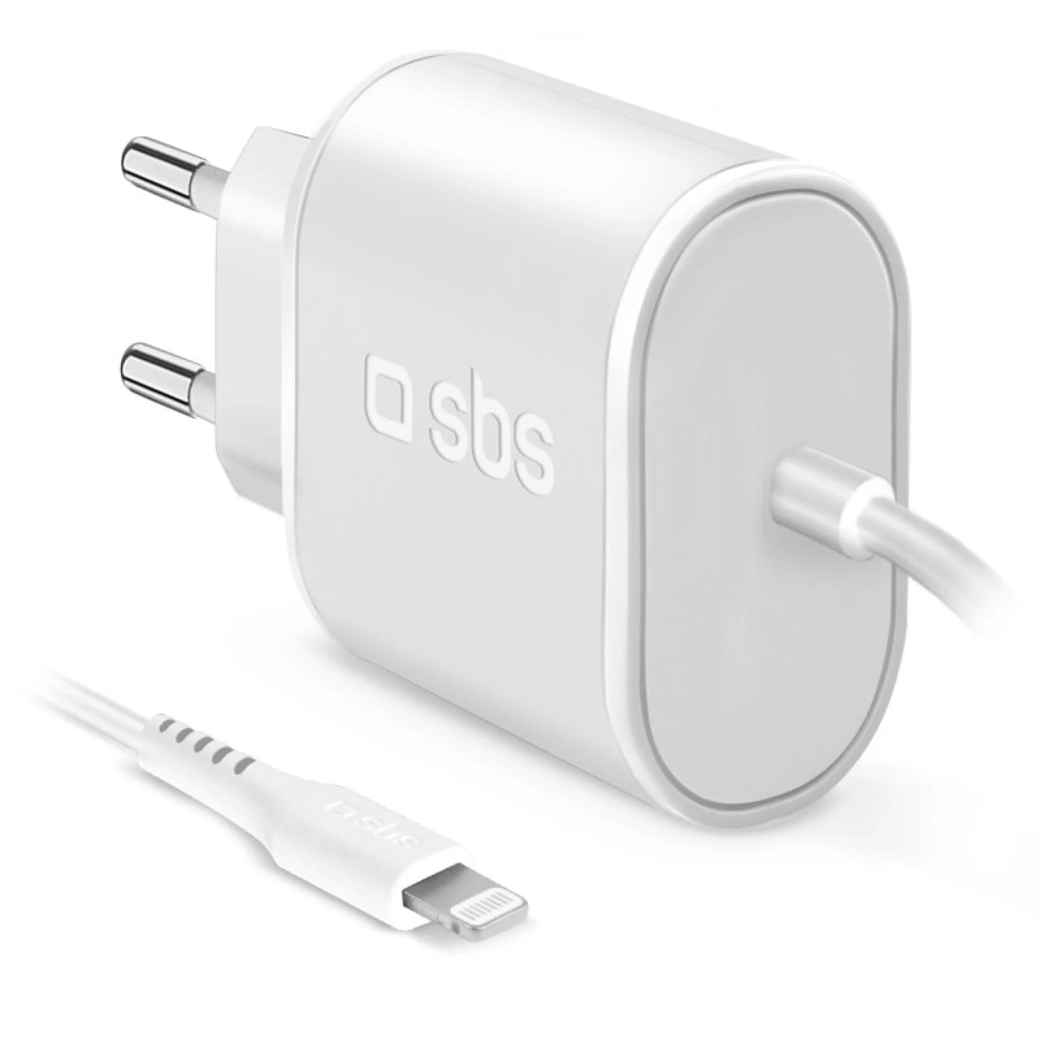 SBS 5W Travel Charger for iPhone, iPad and iPod. White