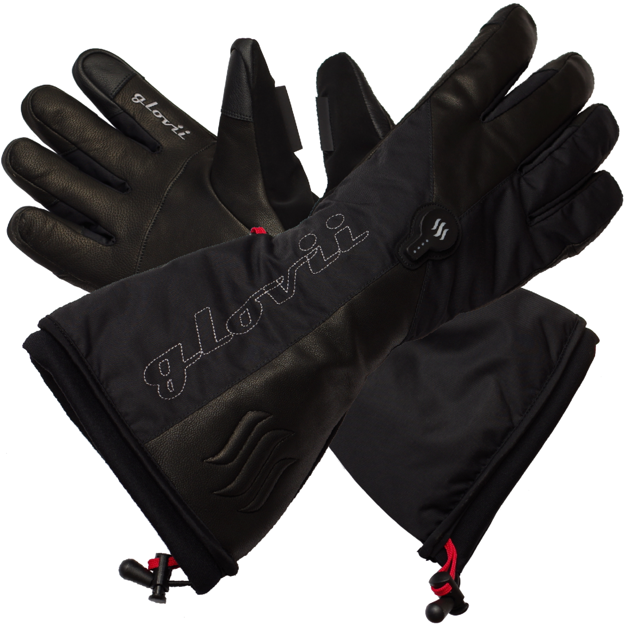Glovii Heated Ski Gloves with touch XL. Black