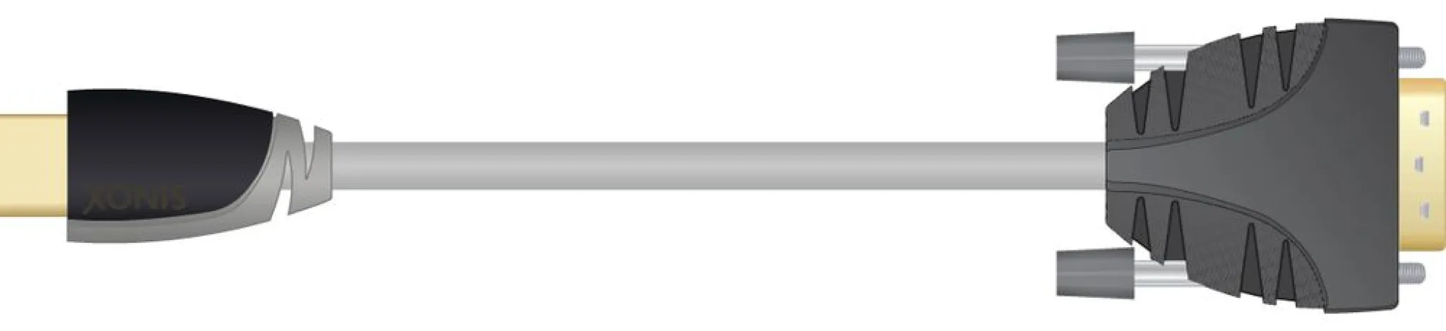 Sinox HDMI™ to DVI Cable. 5m. Grey/Black