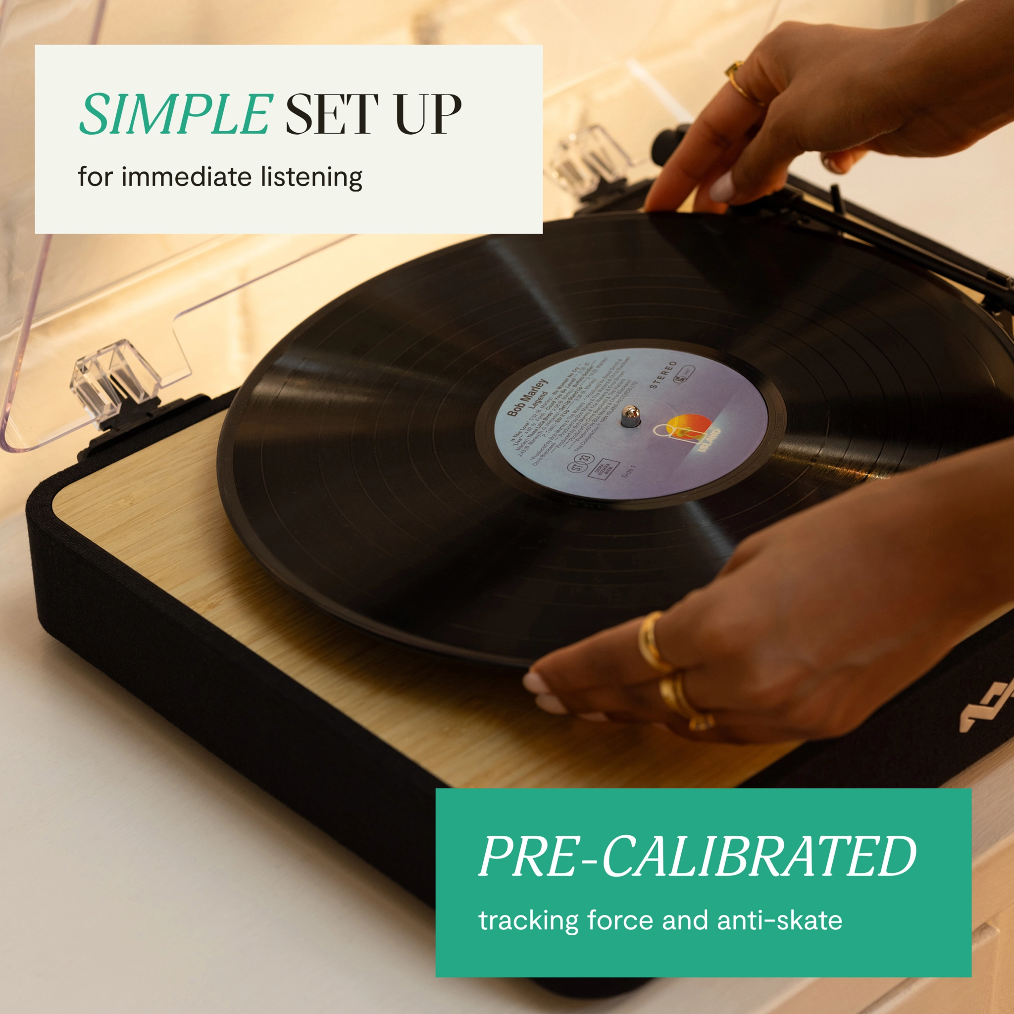 Marley Revolution Turntable. Black