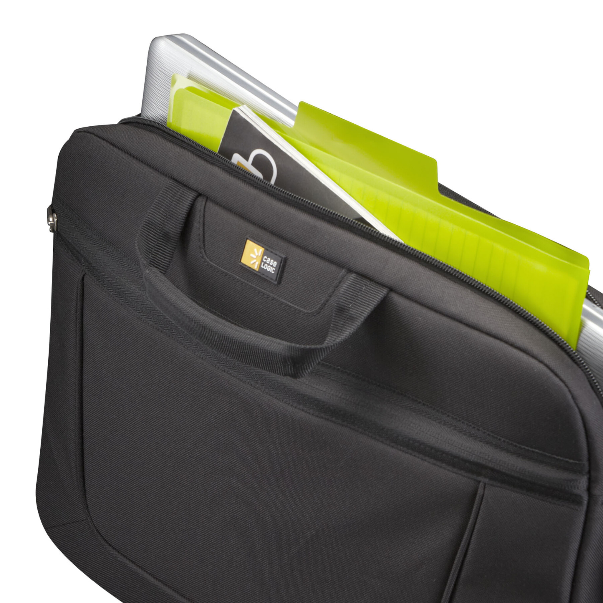 Case Logic 15.6" Top Loading Laptop Case. Black