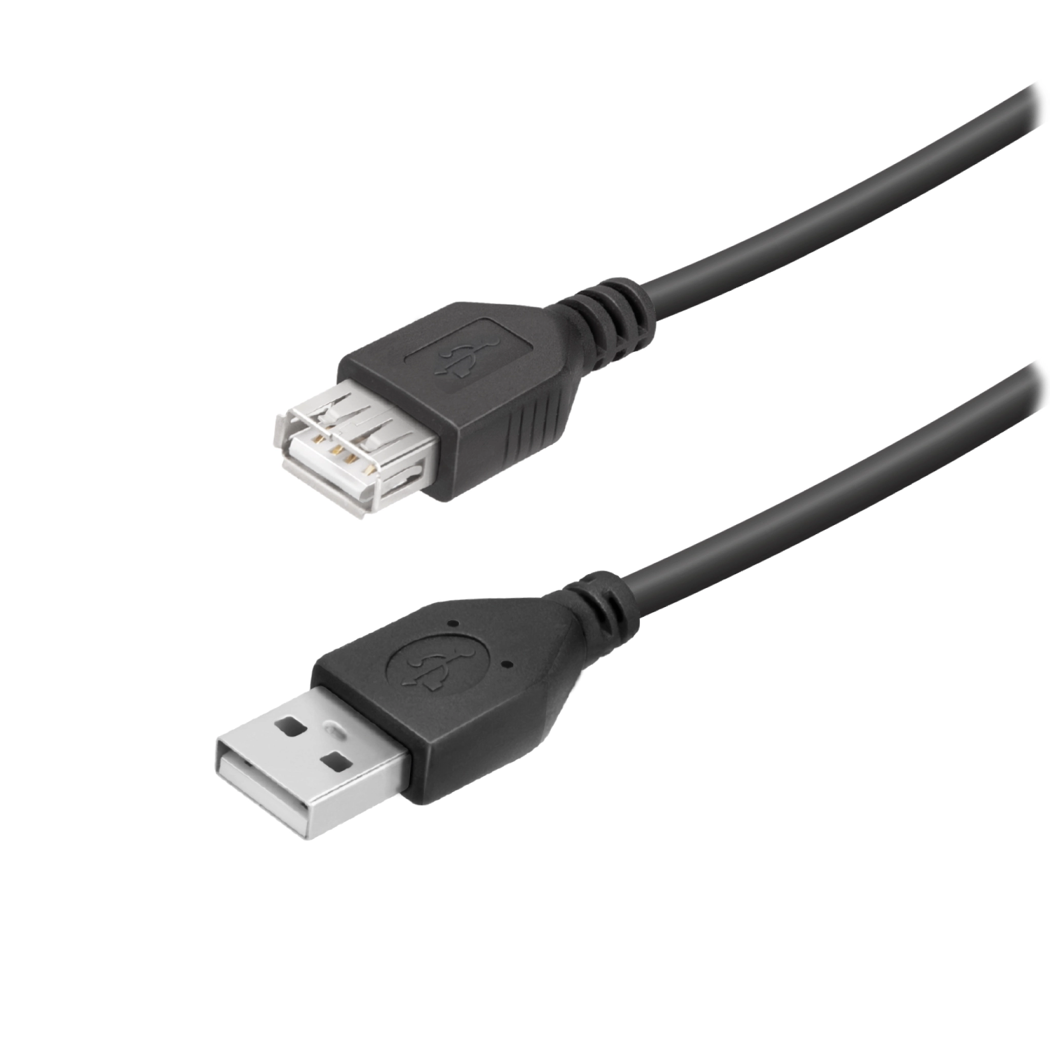 Vivanco High Speed USB-A Male to Female Cable for Data Transfer and Charging. Black