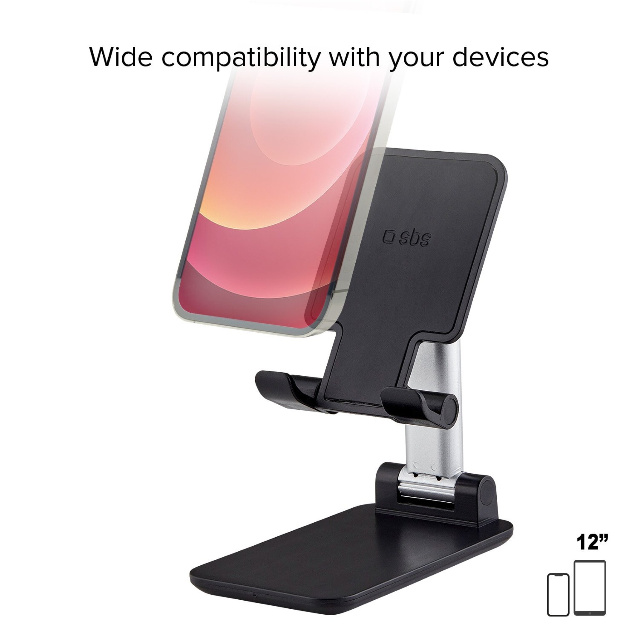 SBS Portable Desktop Stand for Smartphones up to 12"