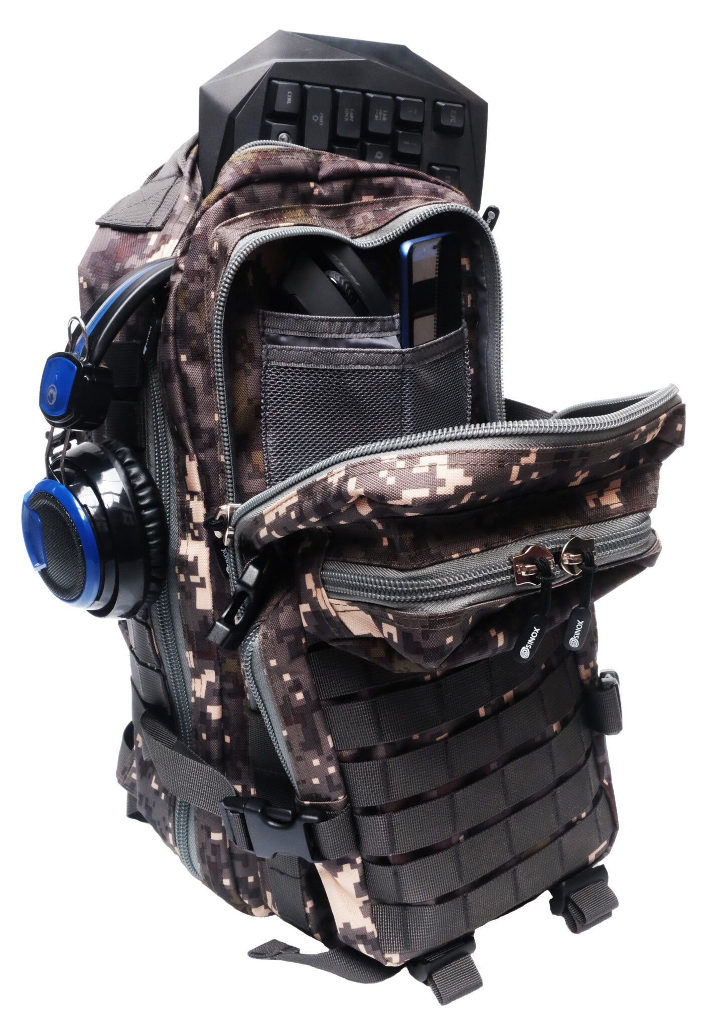 Sinox Gaming Backpack. 26 liters. Camo