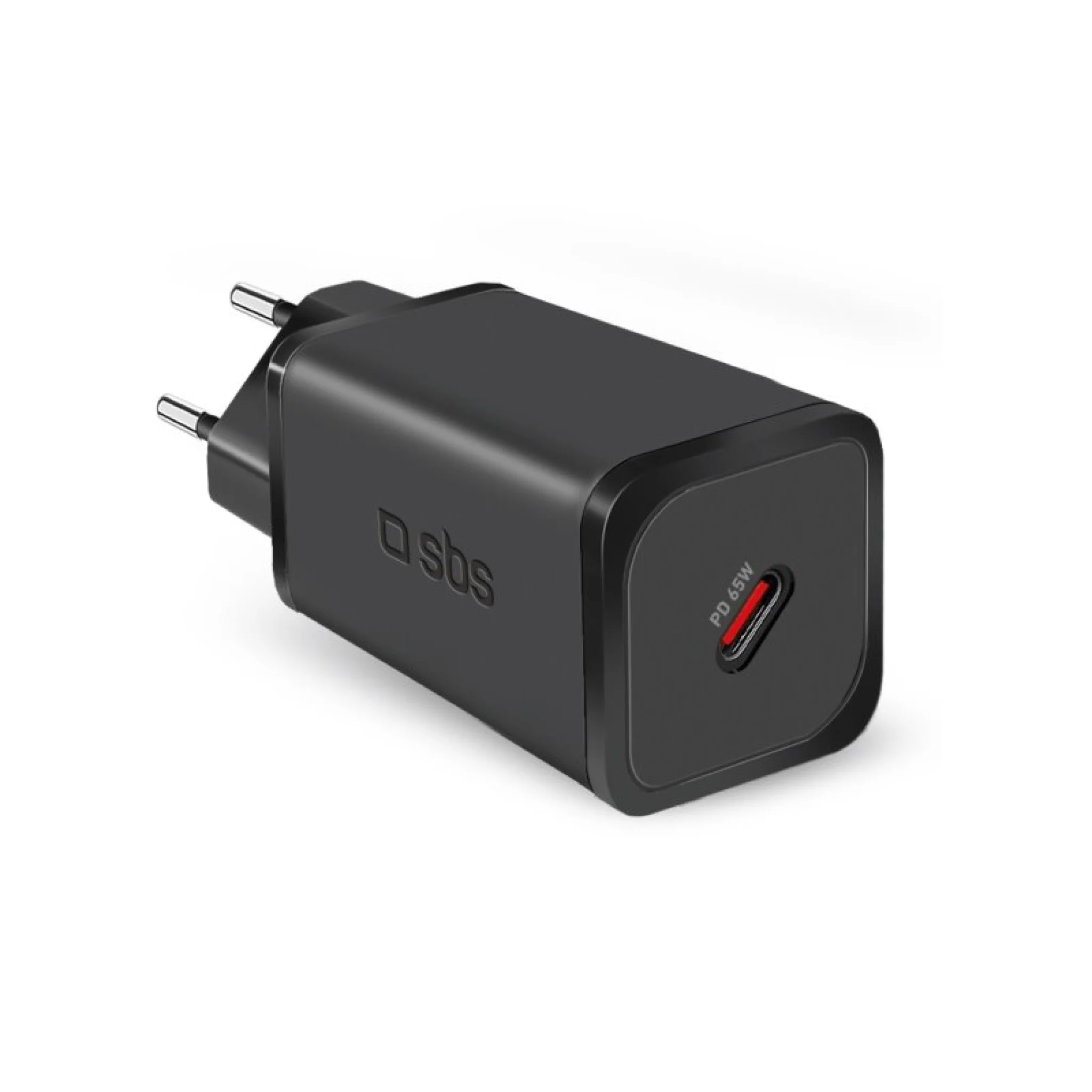 SBS 65 Watt GaN charger with PD. Black