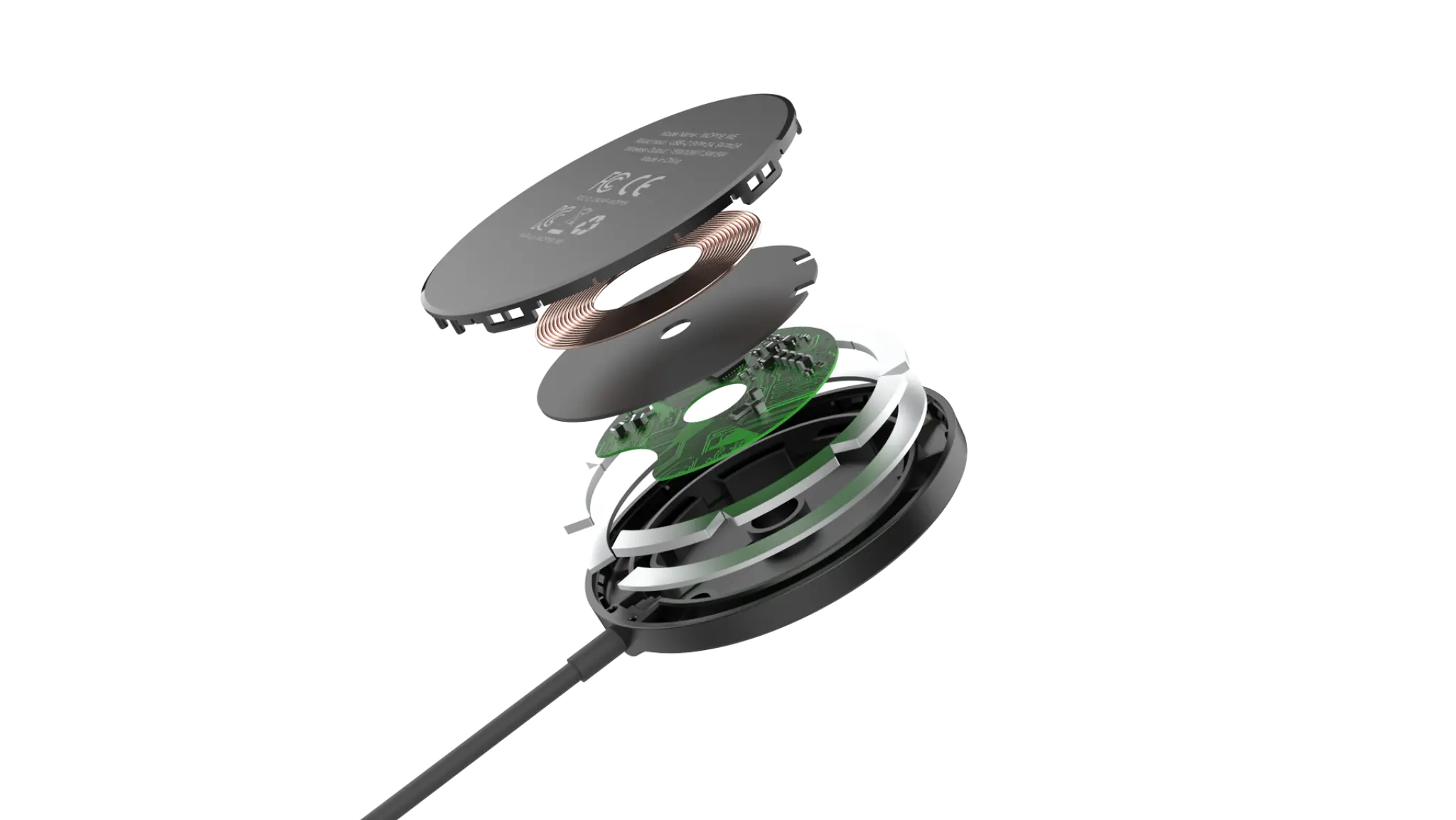 Energizer 15W Magnetic Wireless Charger. Black