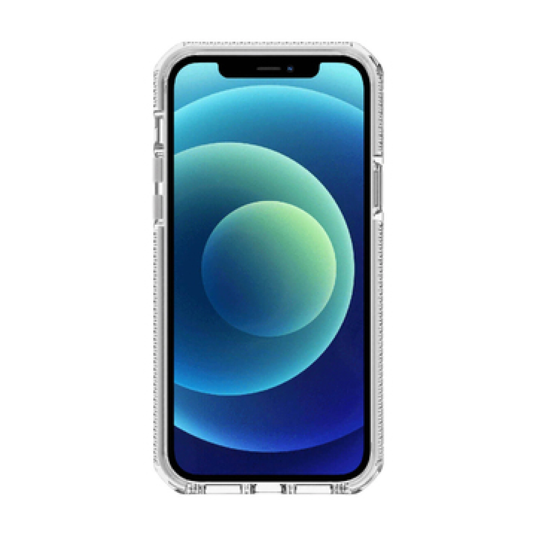 ITSKINS SUPREME CLEAR cover for iPhone 12 mini®. White and transparent