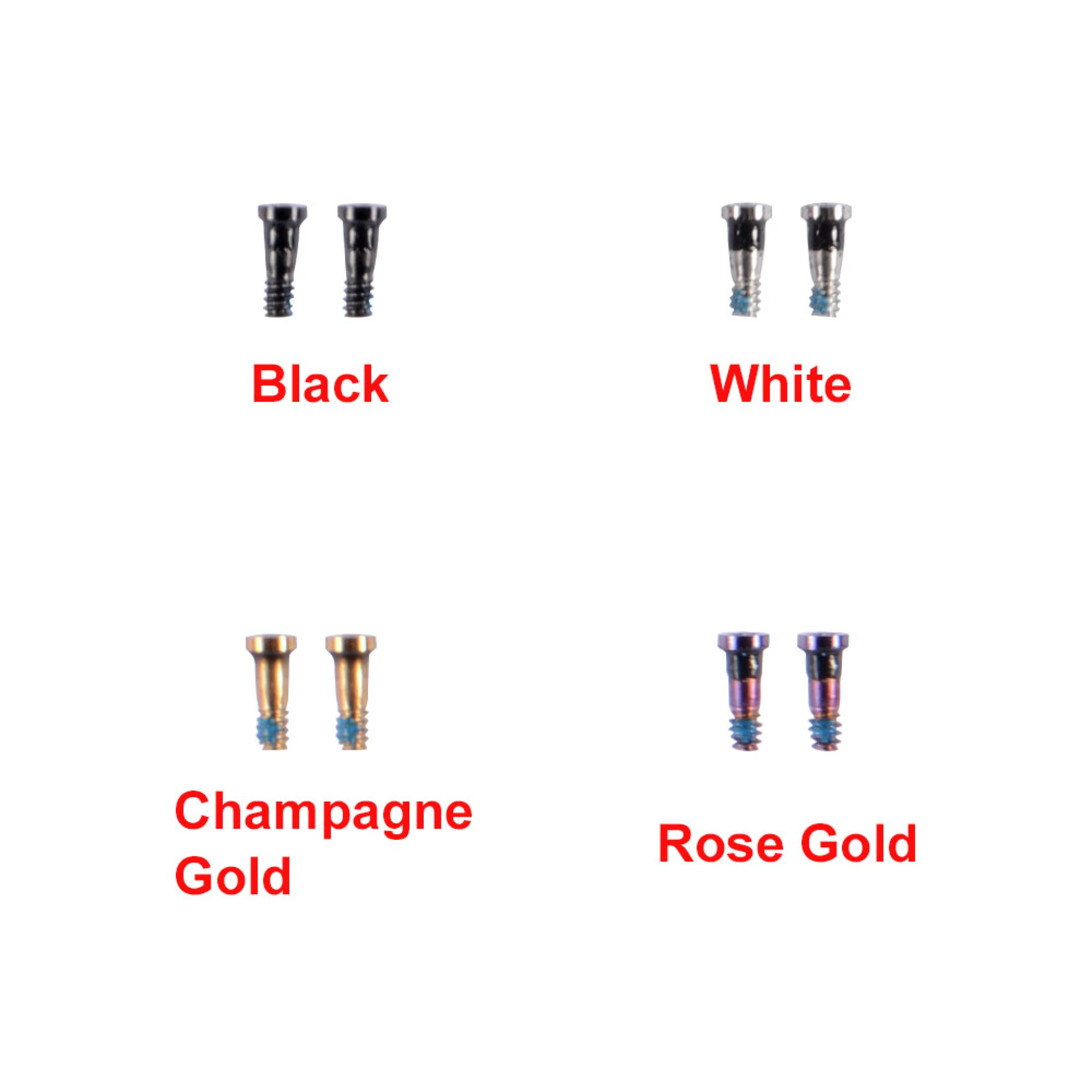 Bottom Screws for iPhone. Rose Gold