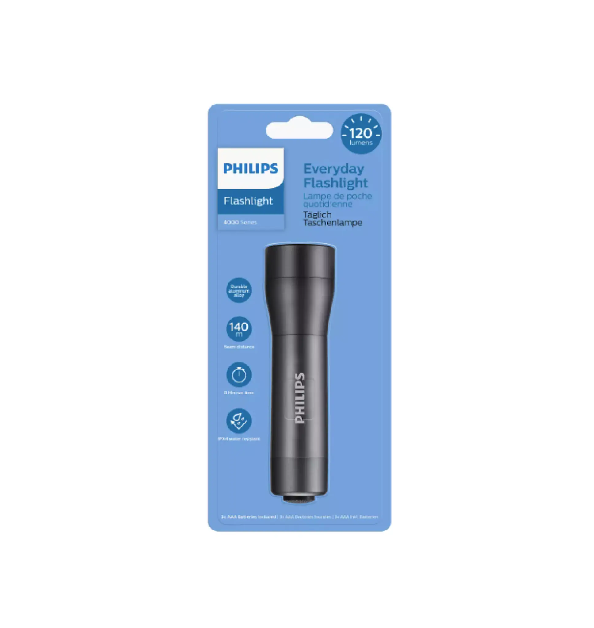 Philips Flashlight. Black