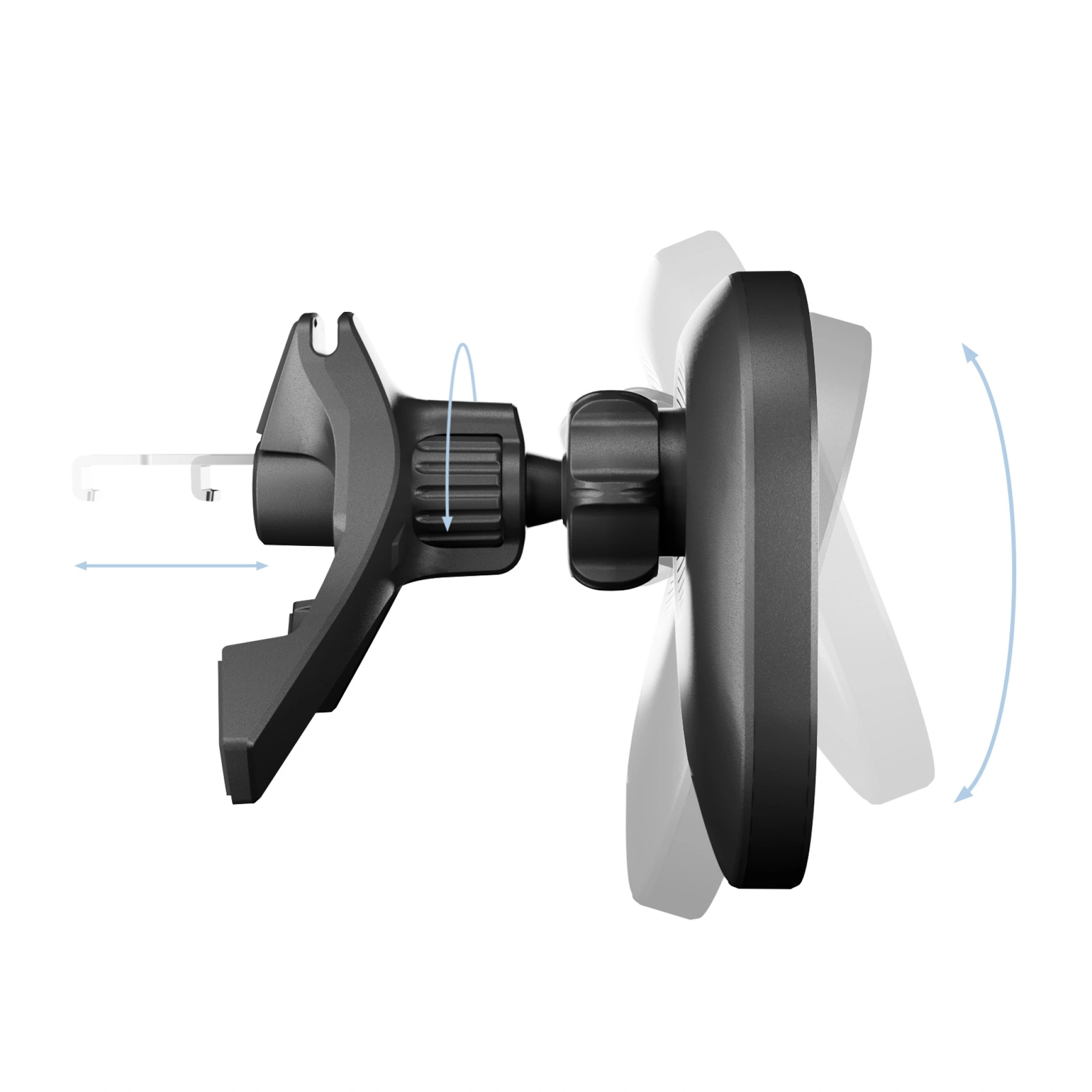 PURO Power Mag Holder magnetic car mount with Qi2 wireless charging