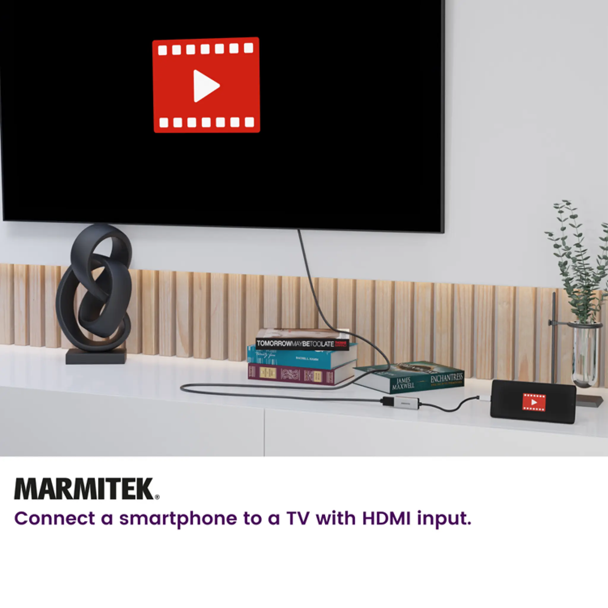 Marmitek USB-C to HDMI™ adapter. 0.15m