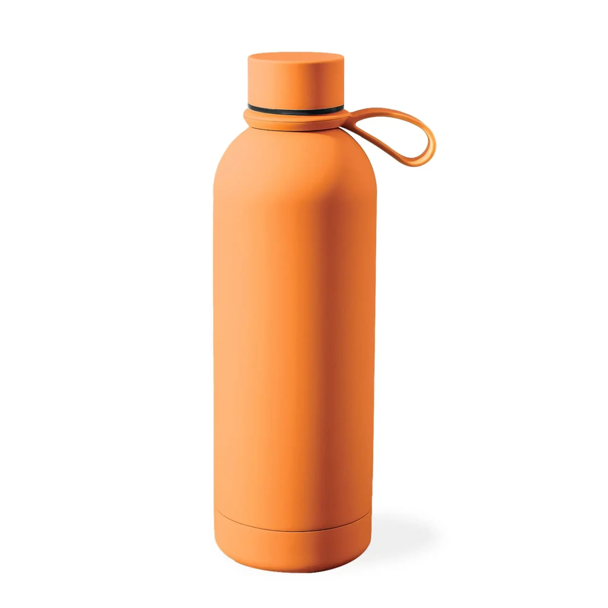 Puro “Hydro 7” airtight, insulated water bottle, 750ml, stainless steel, soft-touch finish. Orange
