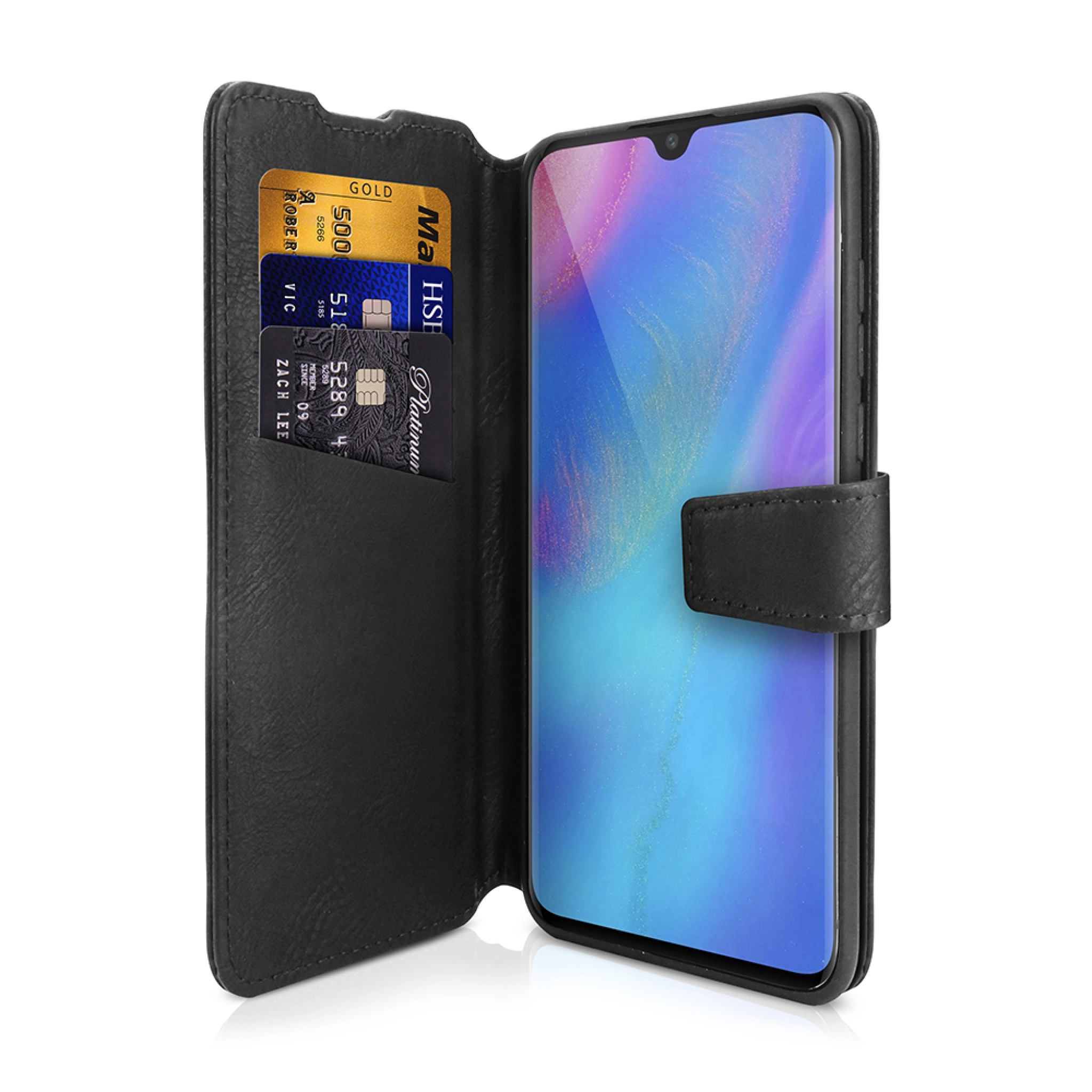 ITSKINS BOOK cover for Huawei P20 Lite®. Black