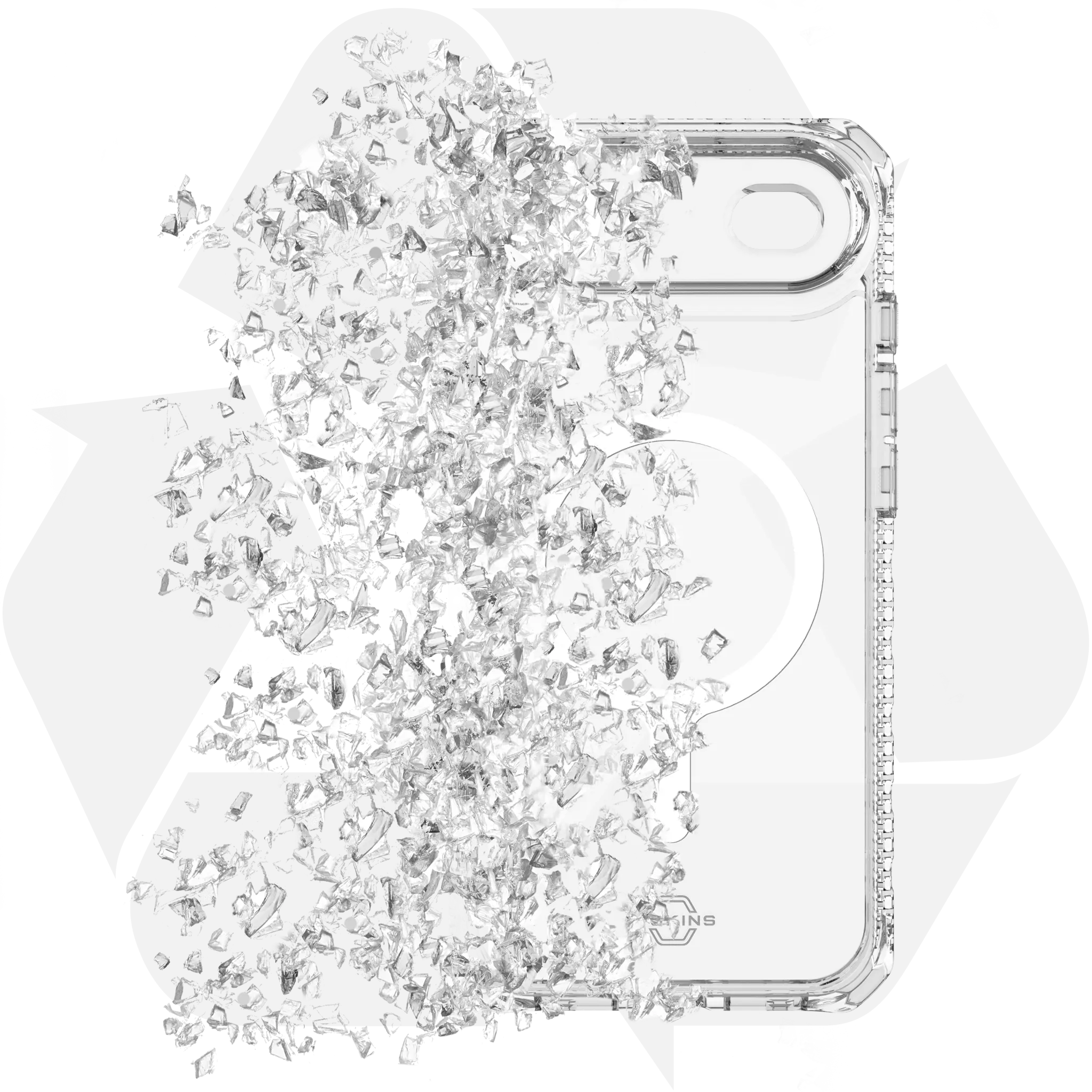 ITSKINS HYBRID MAGSAFE CLEAR cover for iPhone 17 Air®. Transparent