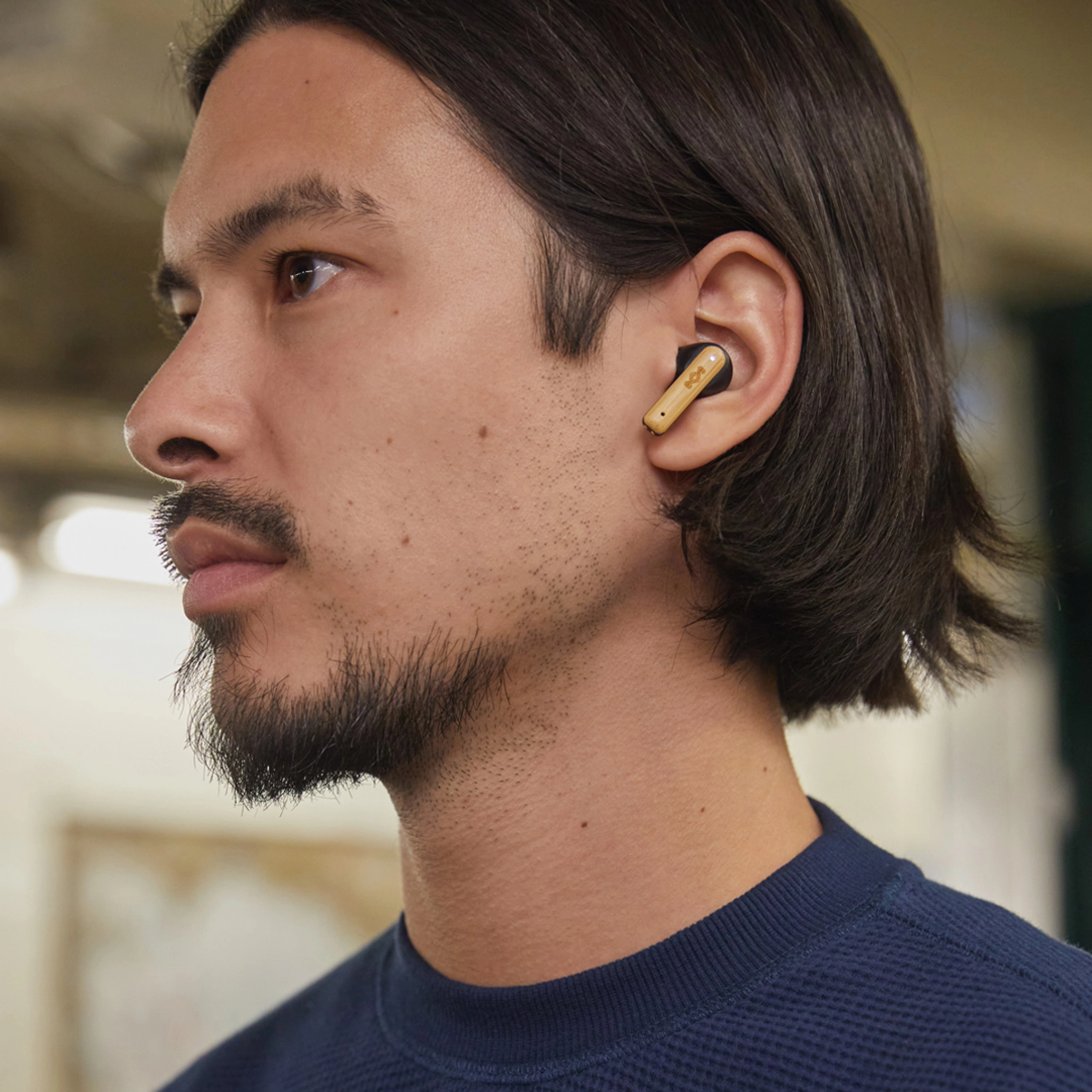 Marley Little Bird True Wireless Earbuds. Black