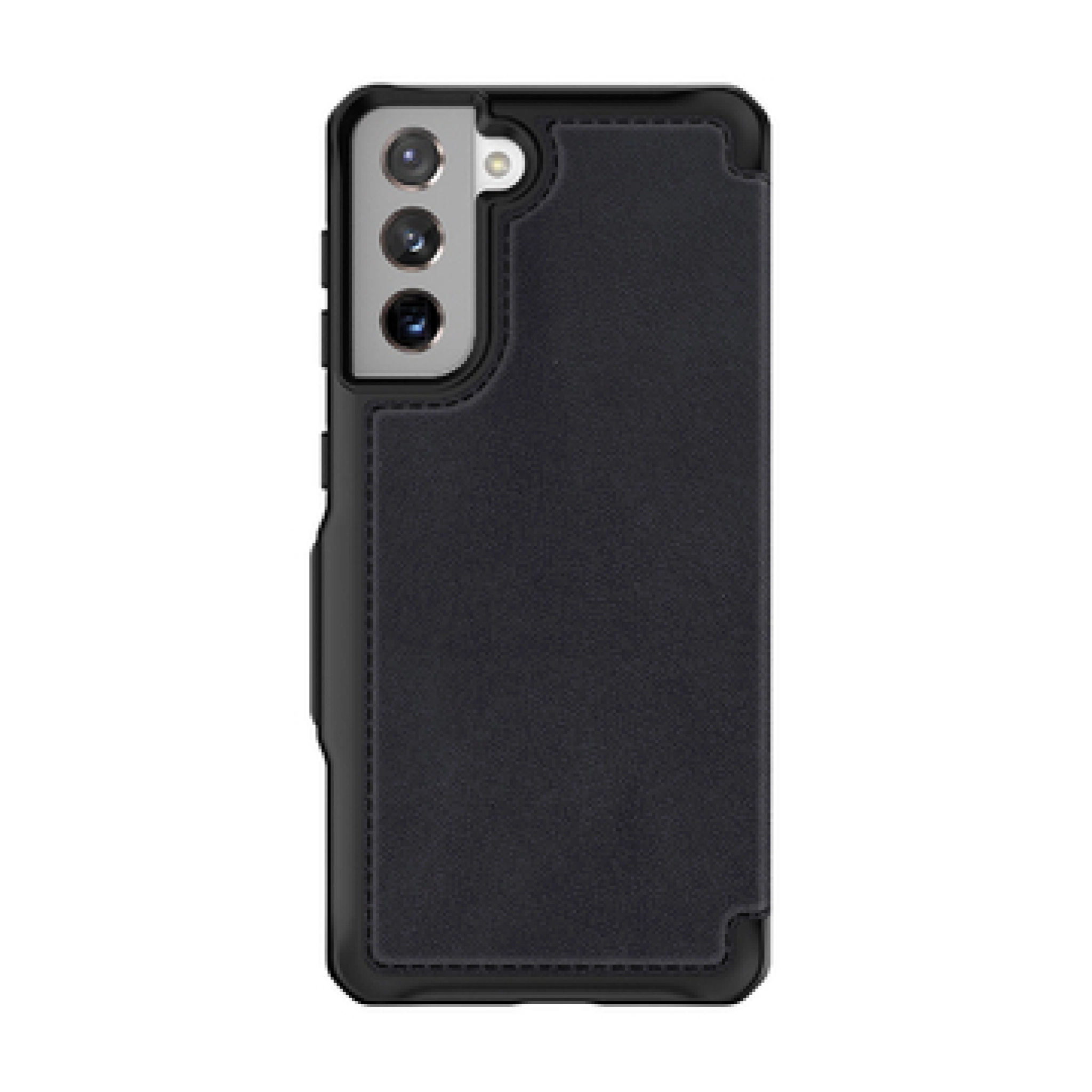 ITSKINS HYBRID FOLIO cover for Samsung Galaxy S21 + 4G / 5G®. Black with recycled leather