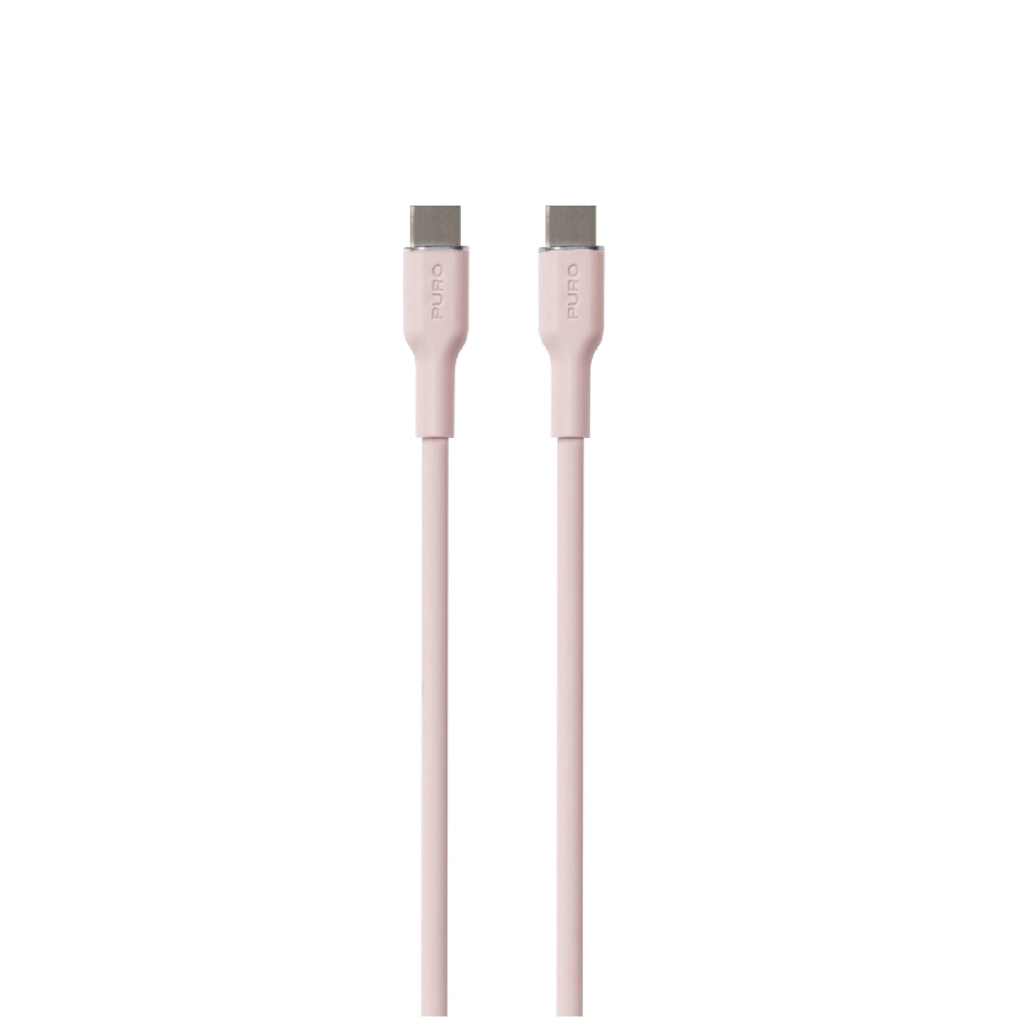 PURO Power And Data Sync SOFT Cable From USB-C To USB-C 1,5m
