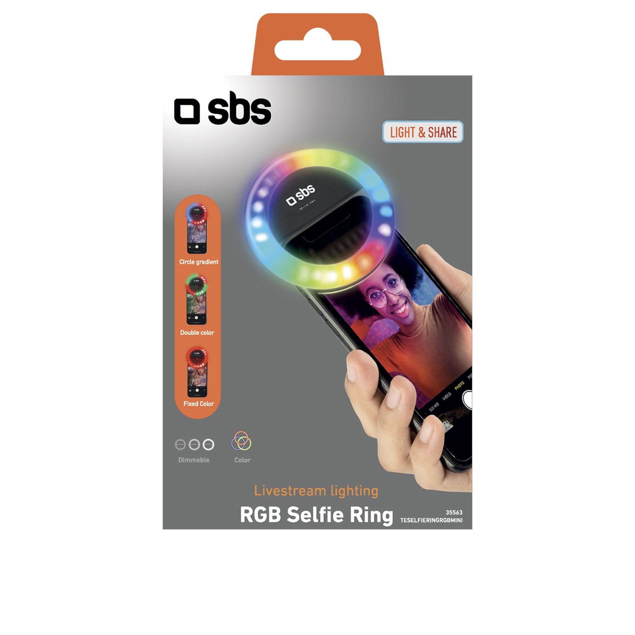 SBS Multicolour Selfie Ring Light