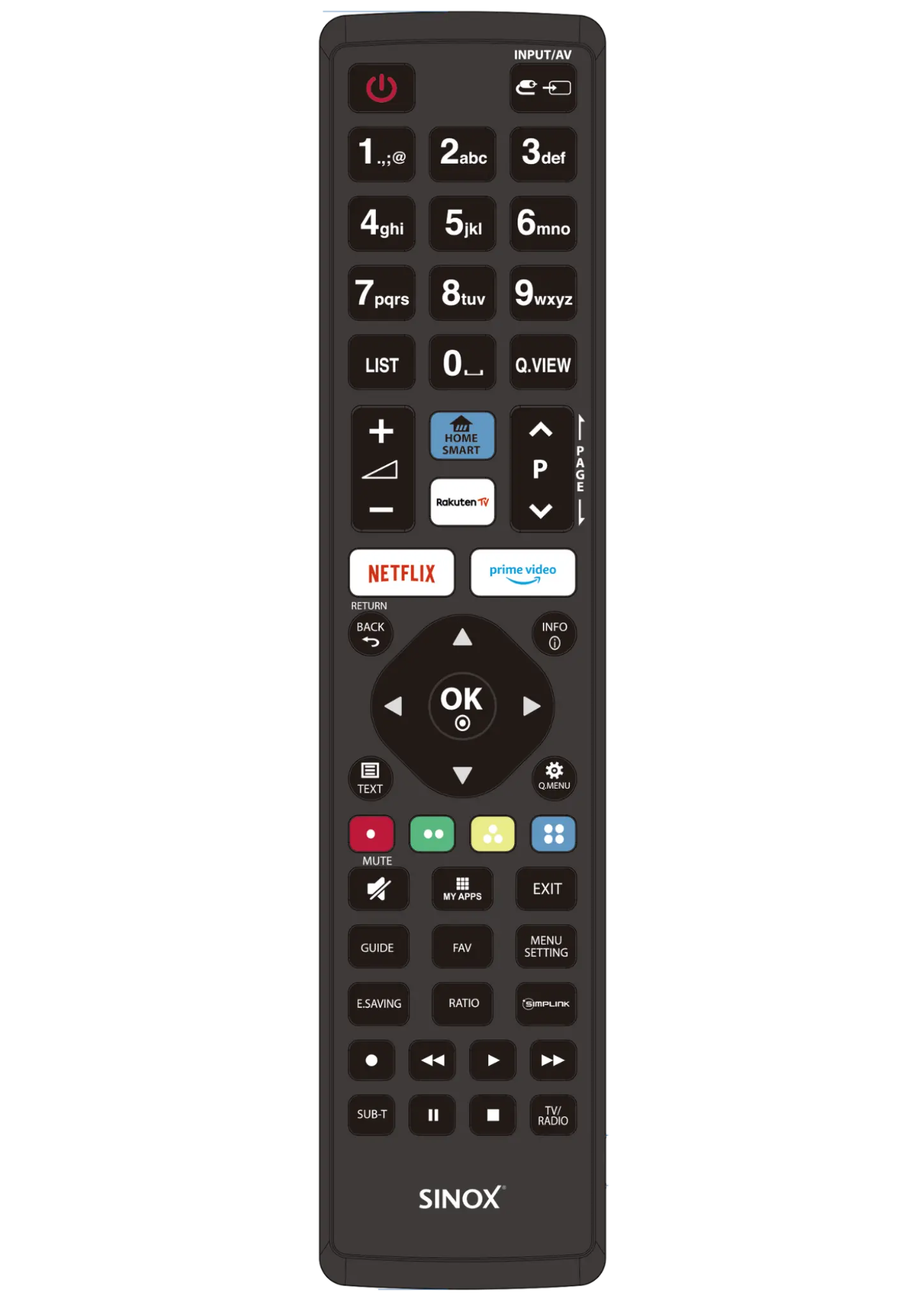 Sinox Remote Control for LG