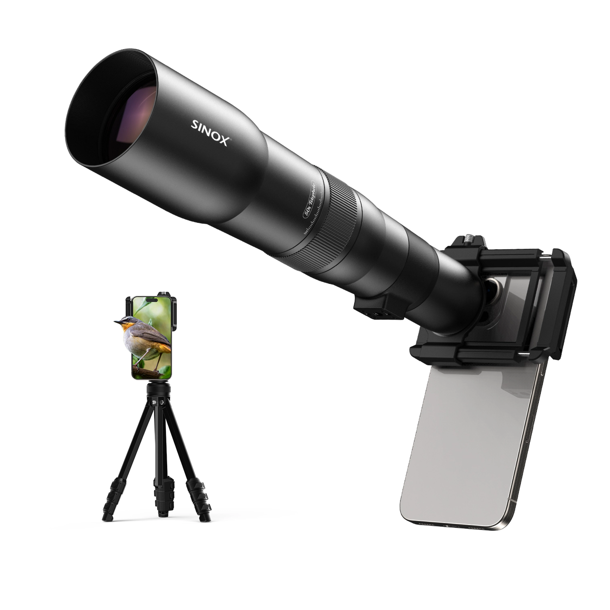 Sinox Lifestyle 50x Telephoto Lens Kit. Black