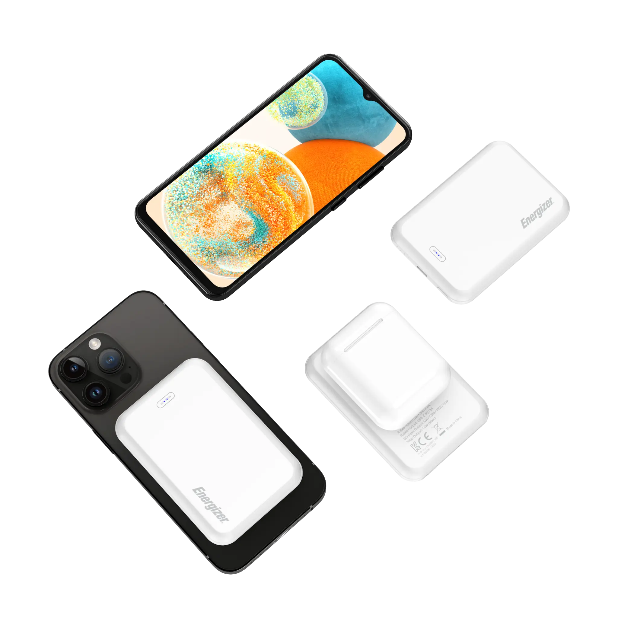 Energizer 15W Magnetic Wireless Power Bank. White