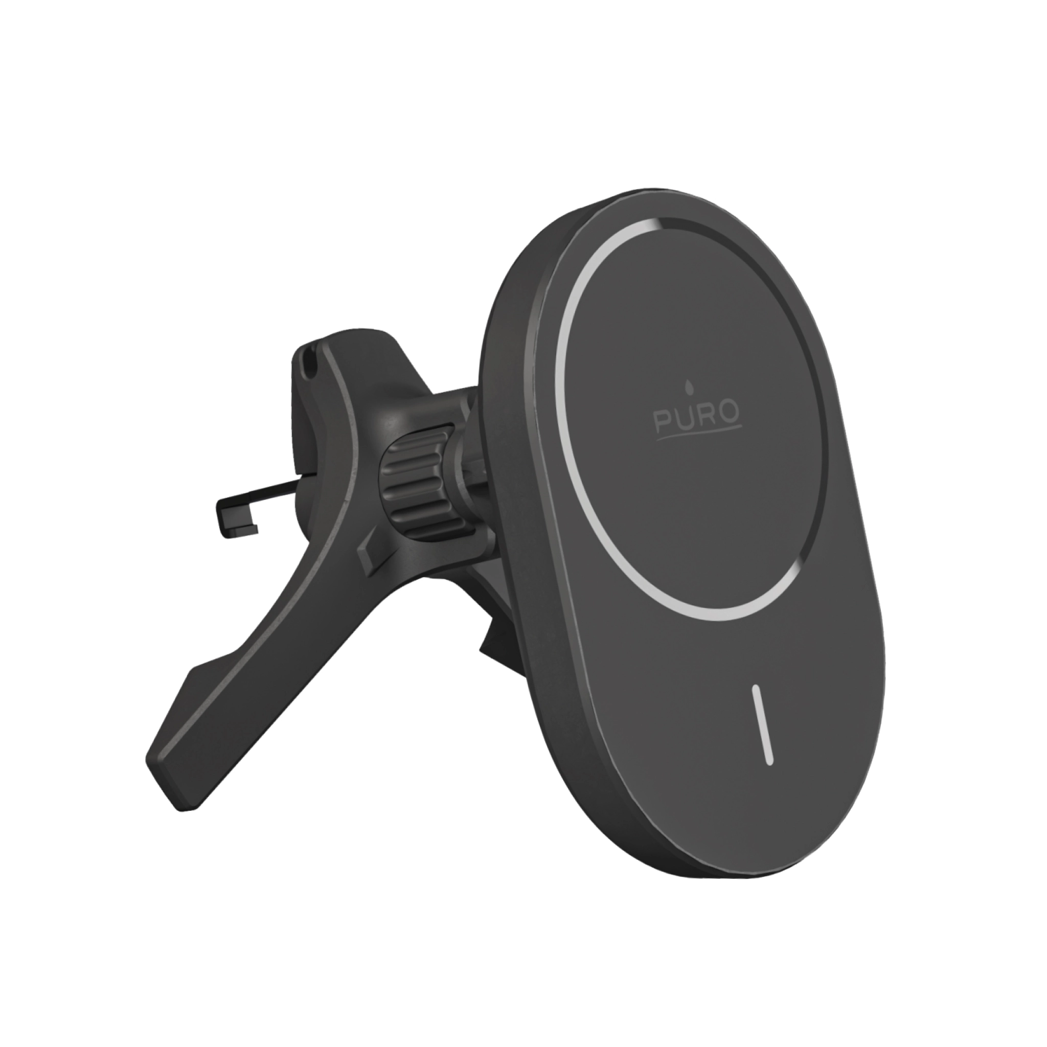 PURO Power Mag Holder magnetic car mount with Qi2 wireless charging