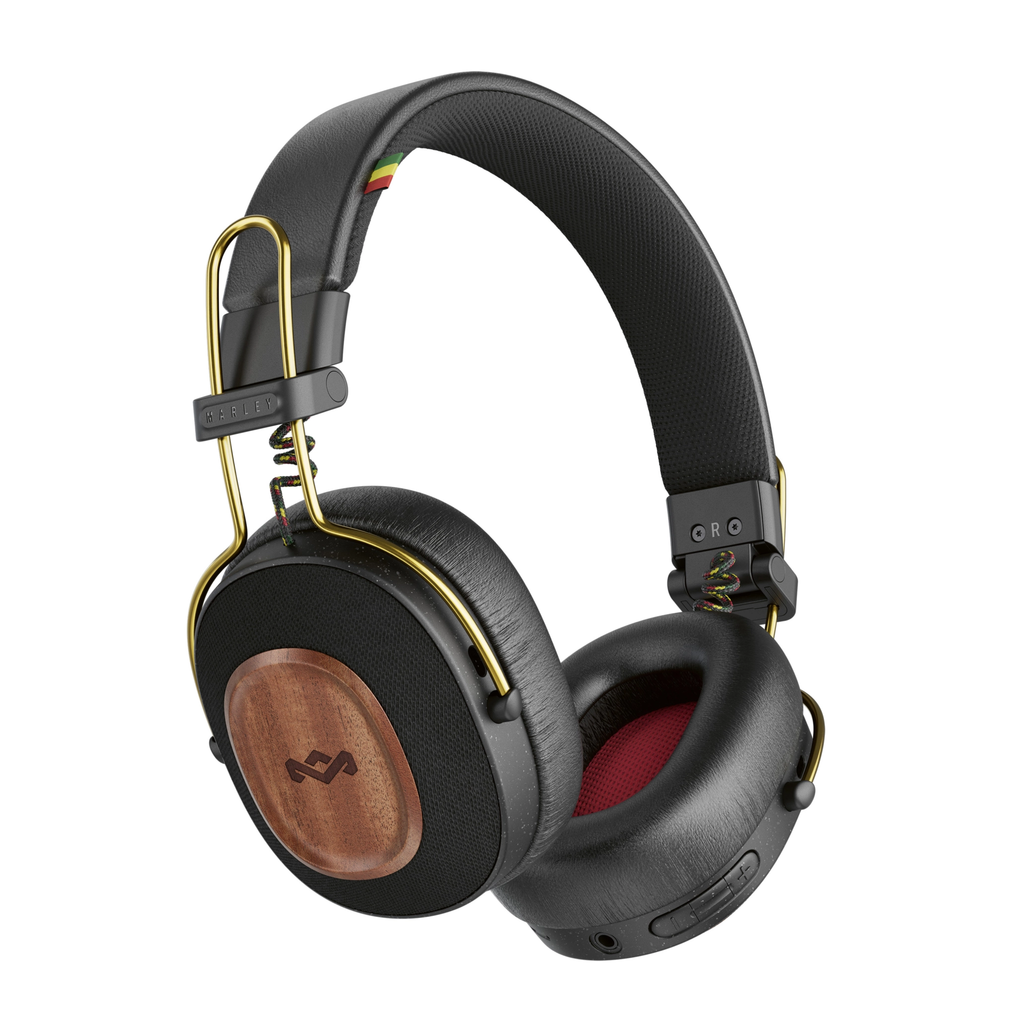 Marley Positive Vibration Riddim Headphones. Rasta