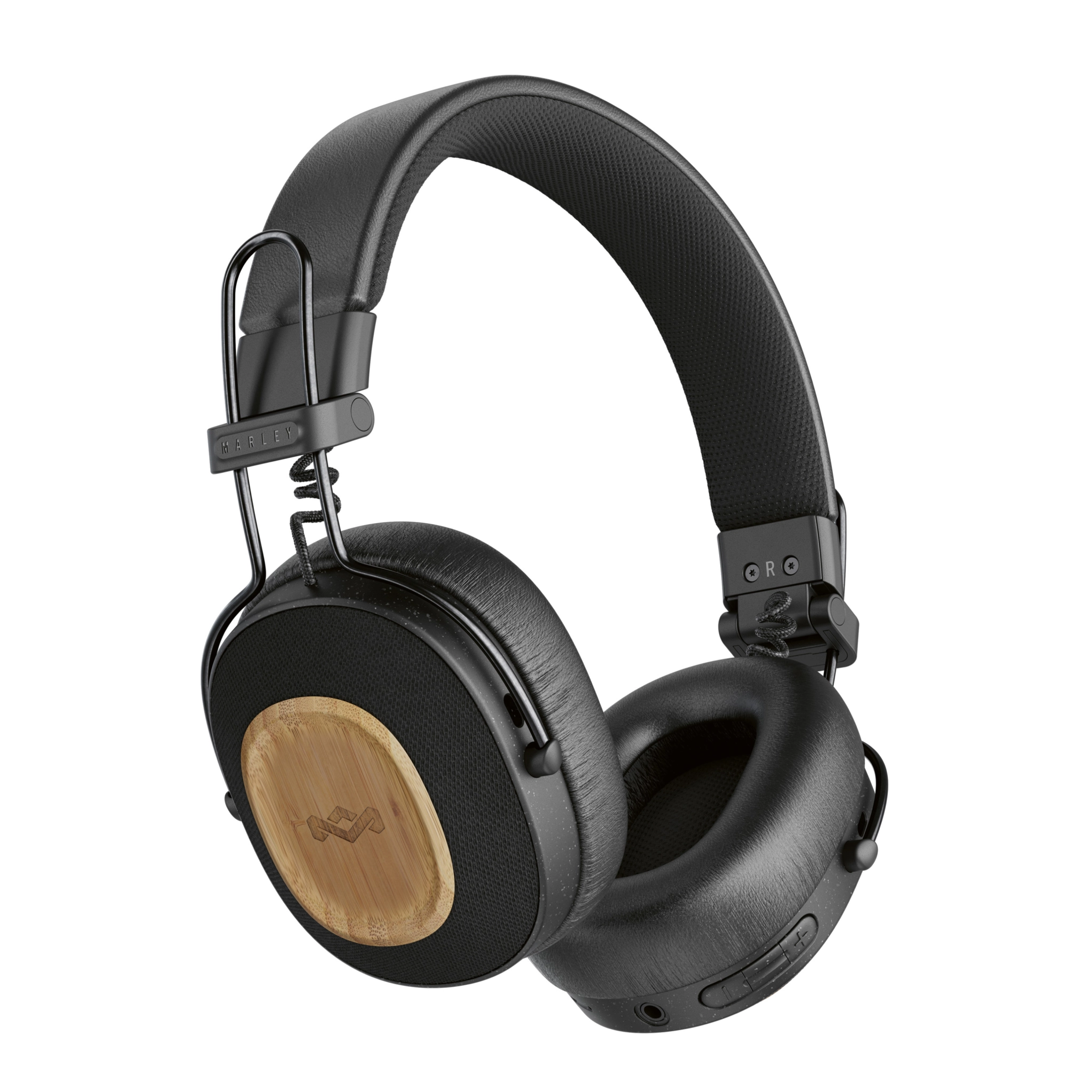 Marley Positive Vibration Riddim Headphones. Black