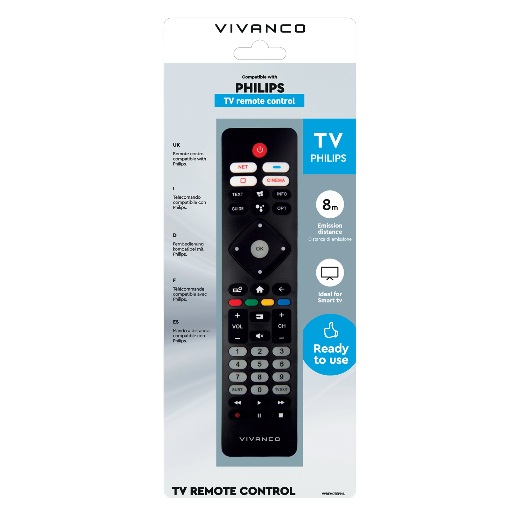 Vivanco Philips TV Remote Control