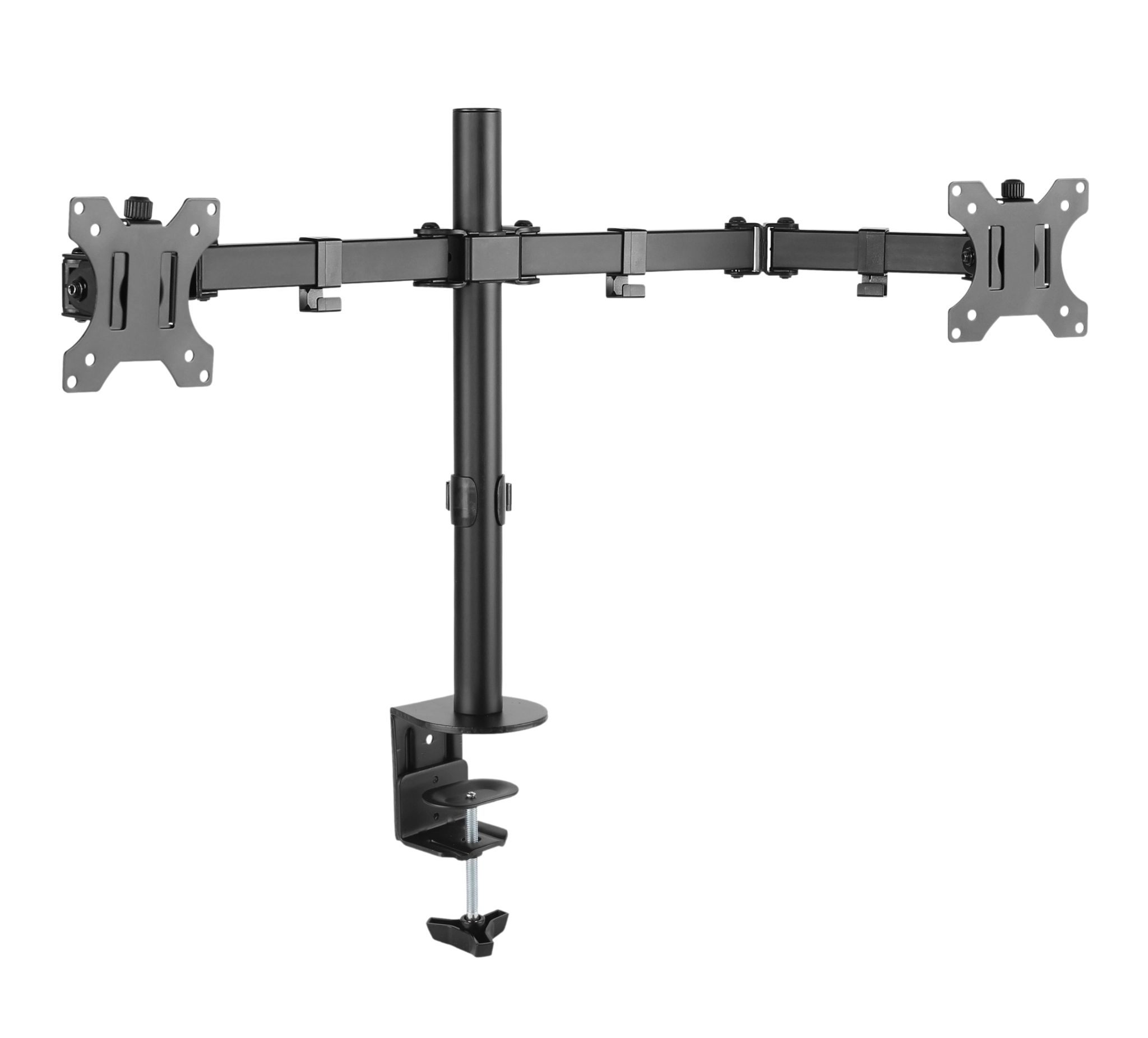 Sinox Office Dual Monitor Desk Mount. Up to 32". Black