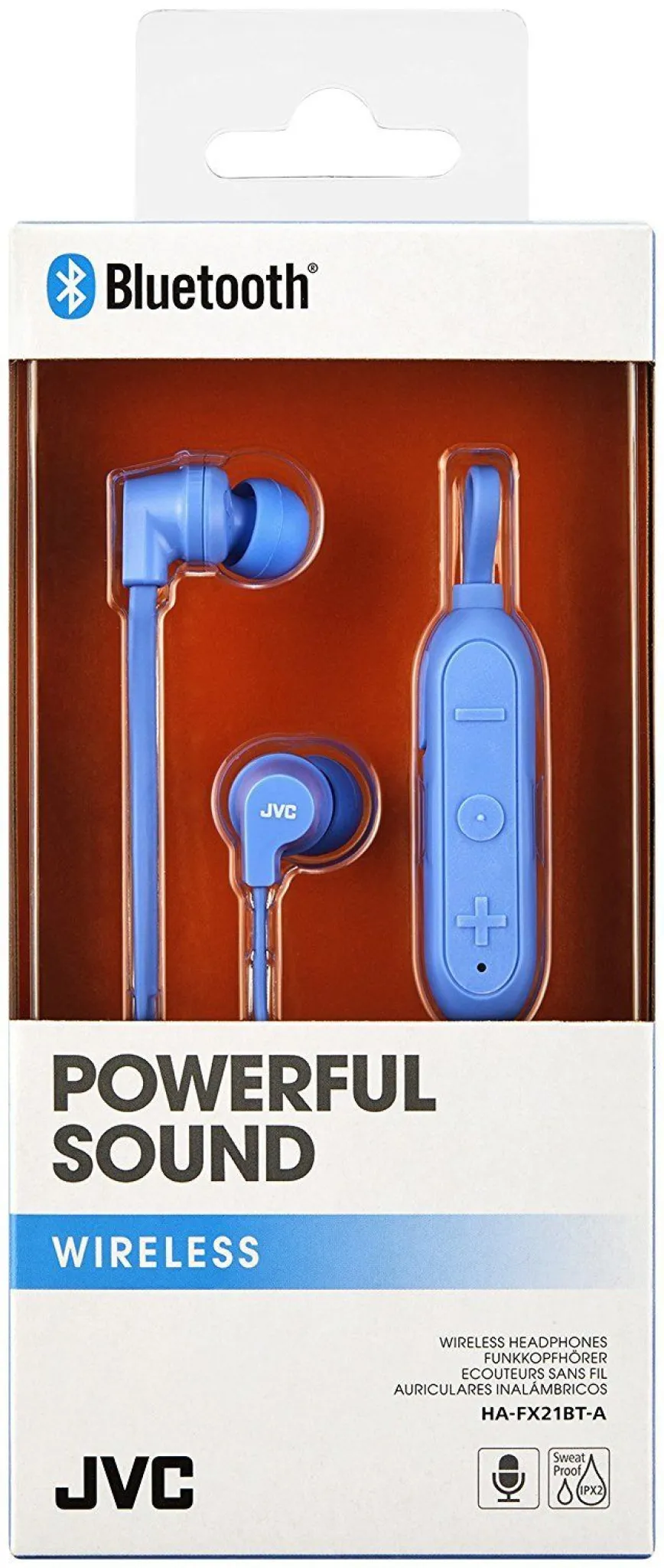JVC Wireless In Ear Headphones. Blue