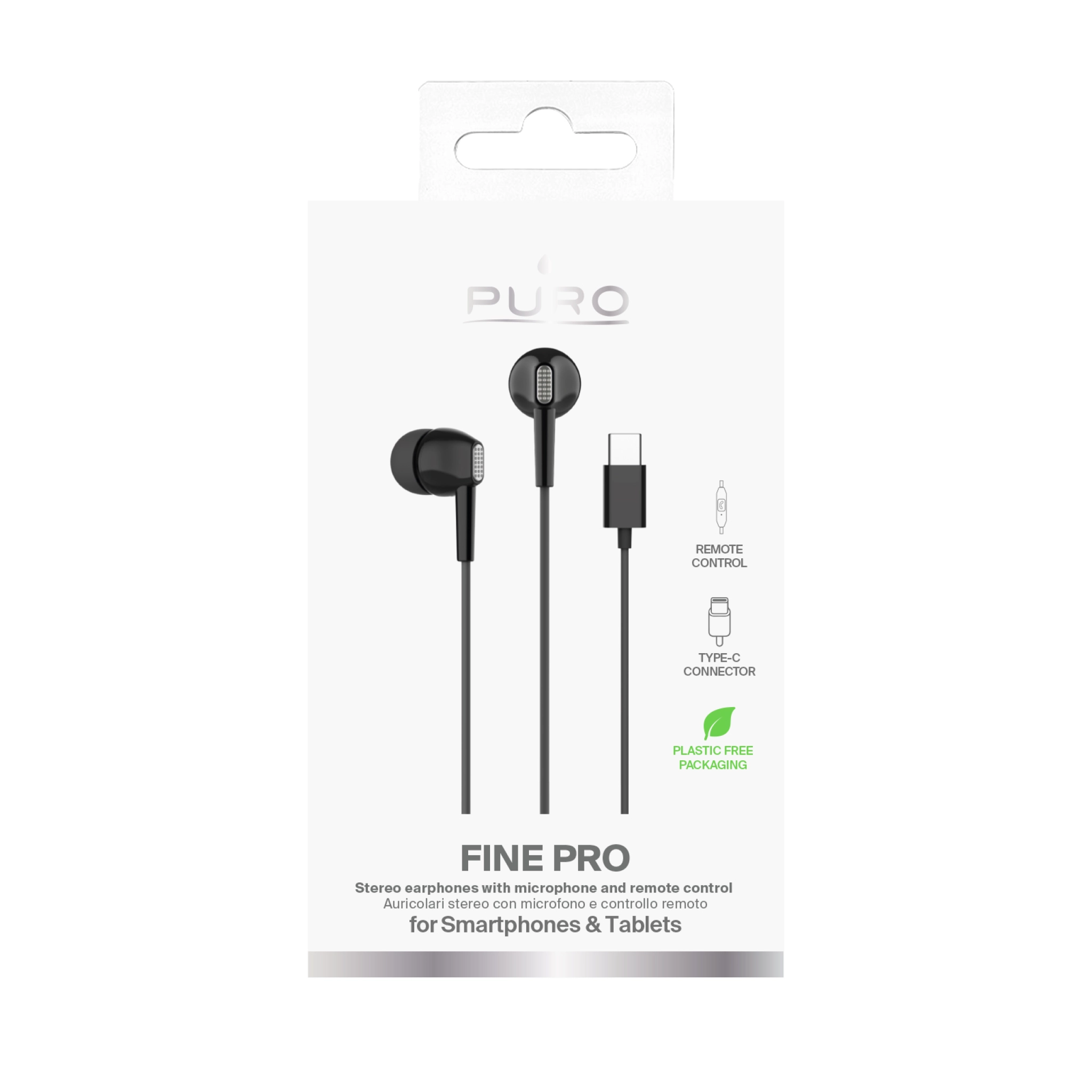 PURO Wire-Type Earphones "Fine"