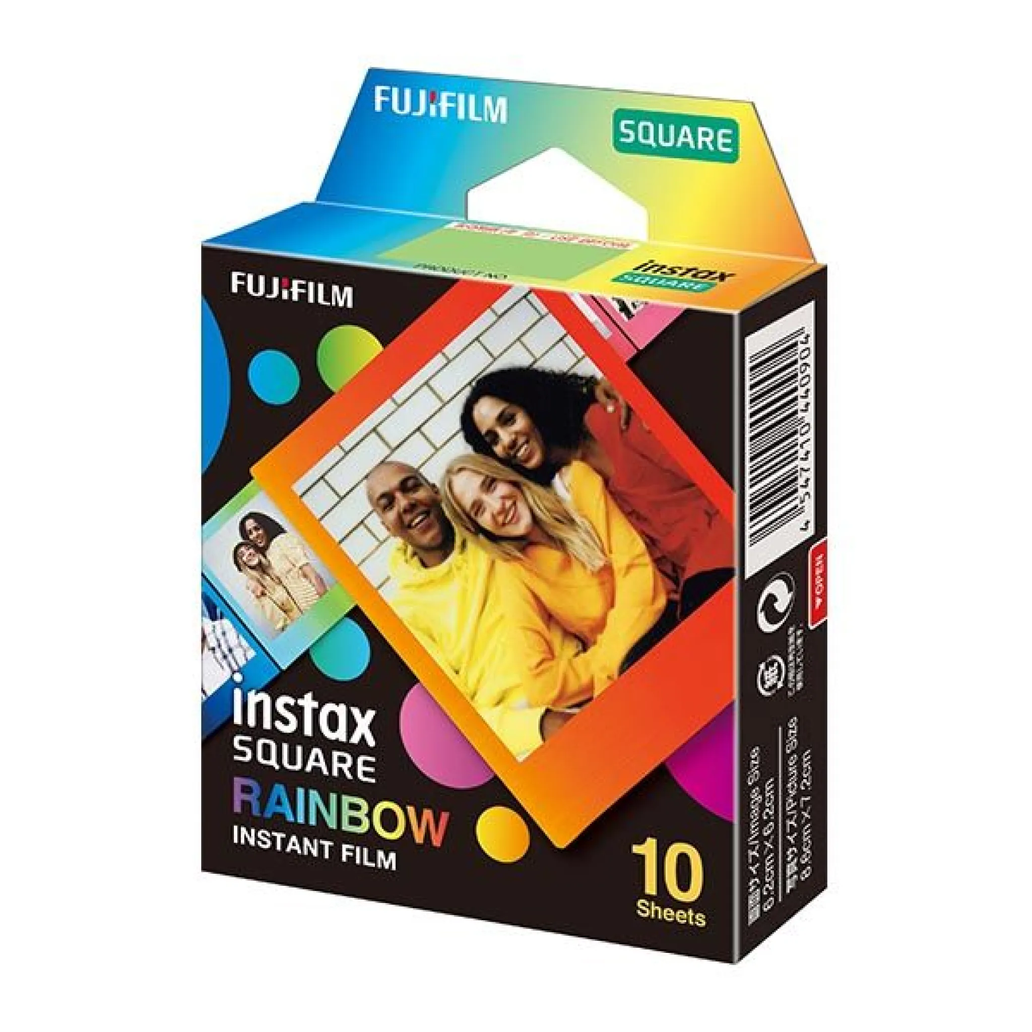 INSTAX Square Film. 10 Shots. Rainbow