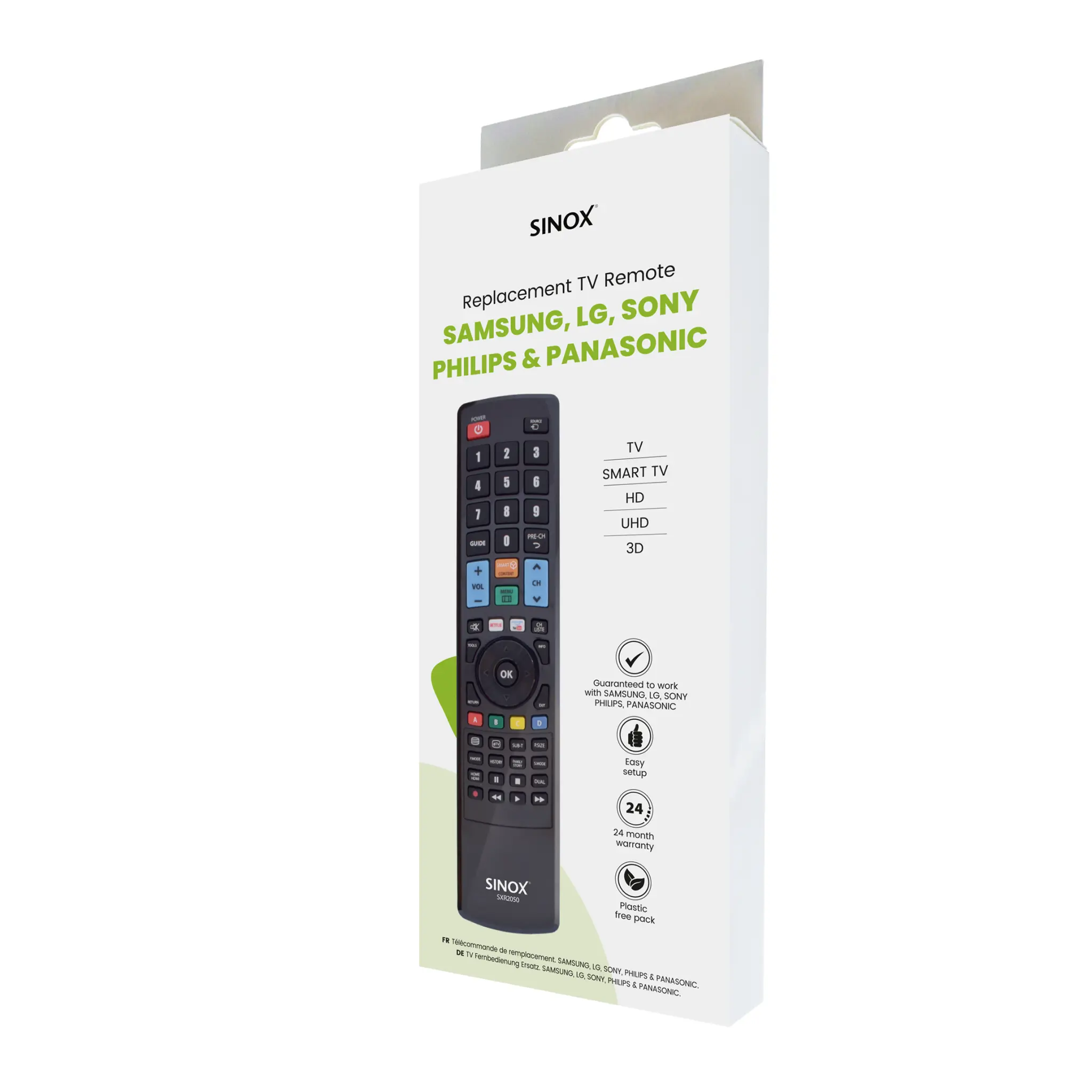 Sinox Replacement TV Remote Control