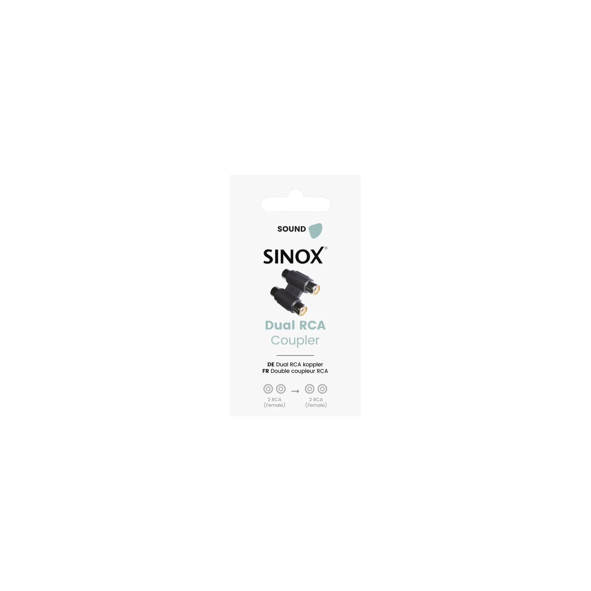 Sinox Phono Adaptor. Black
