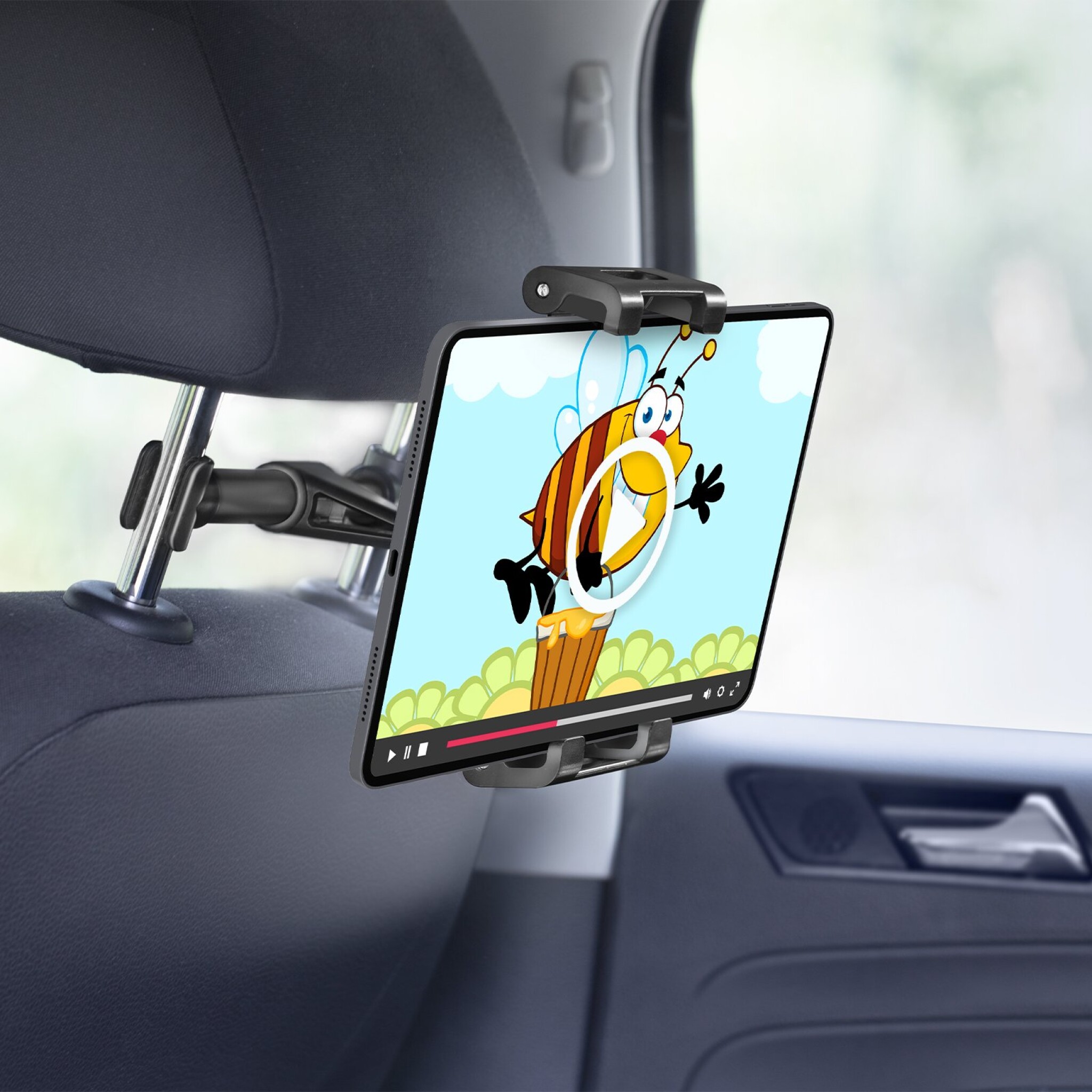 SBS Headrest Mount for Smartphones and Tablets up to 12.9"