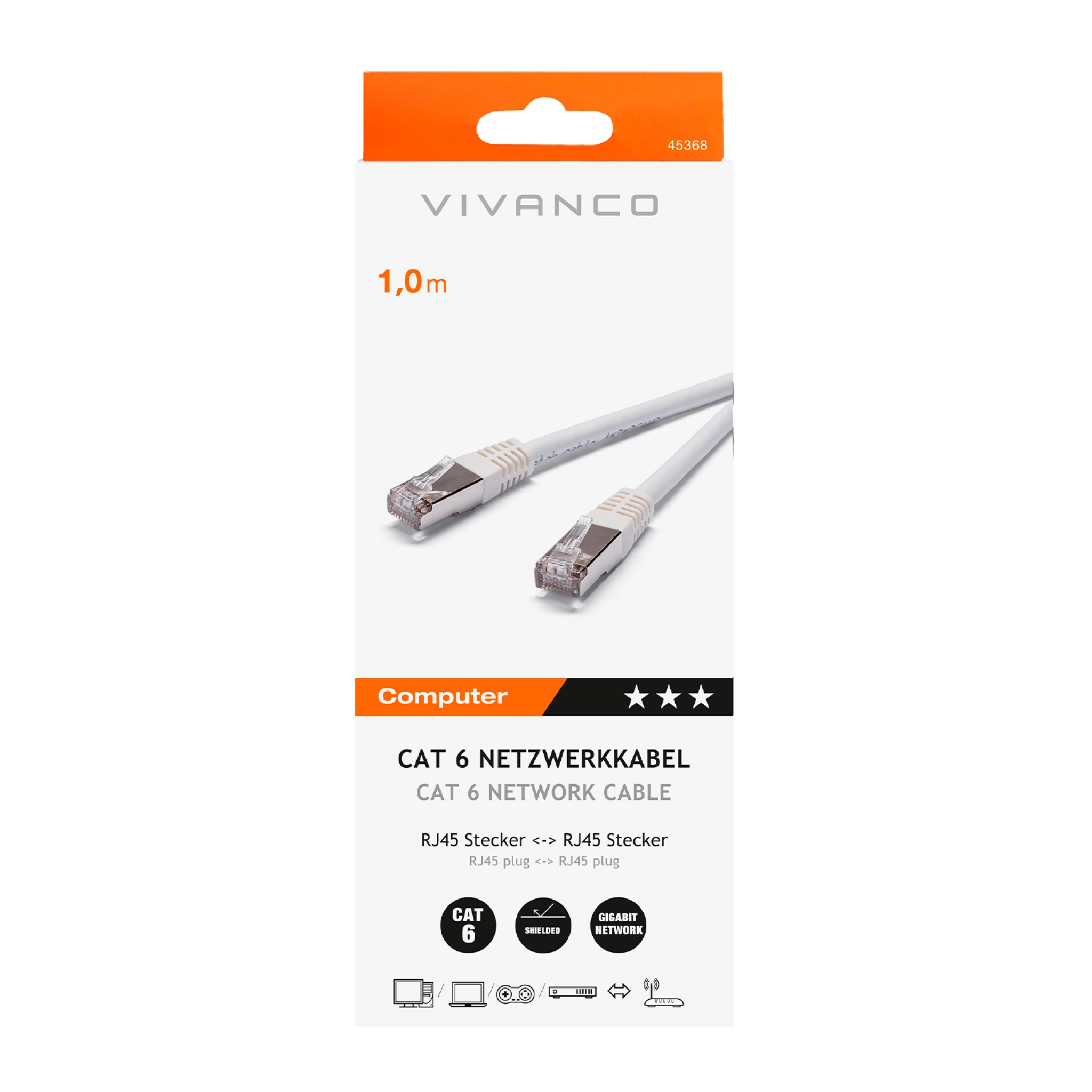 Vivanco Cat 6 network cable
